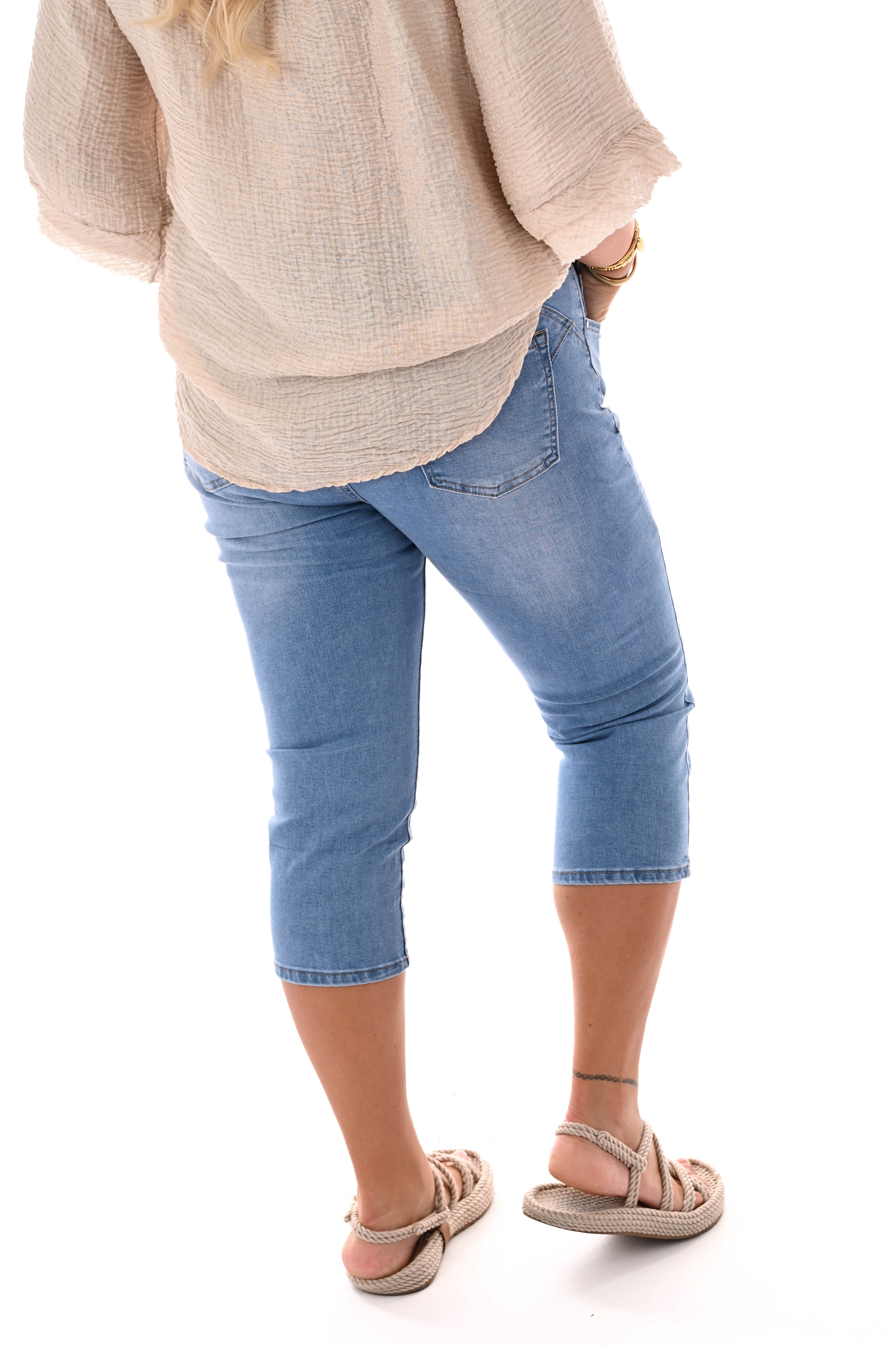 BS jeans capri blauw