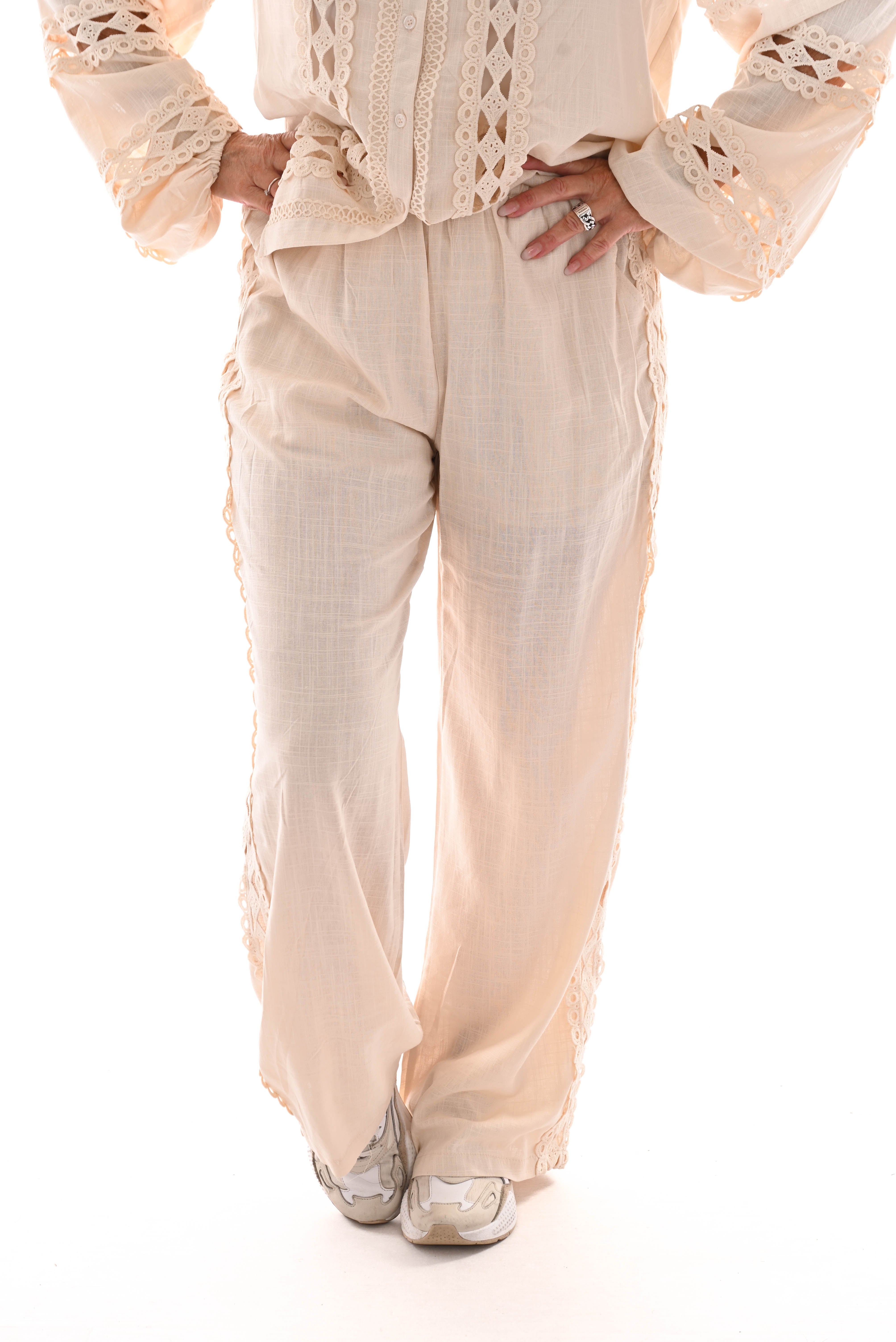 Pak open gehaakt creme