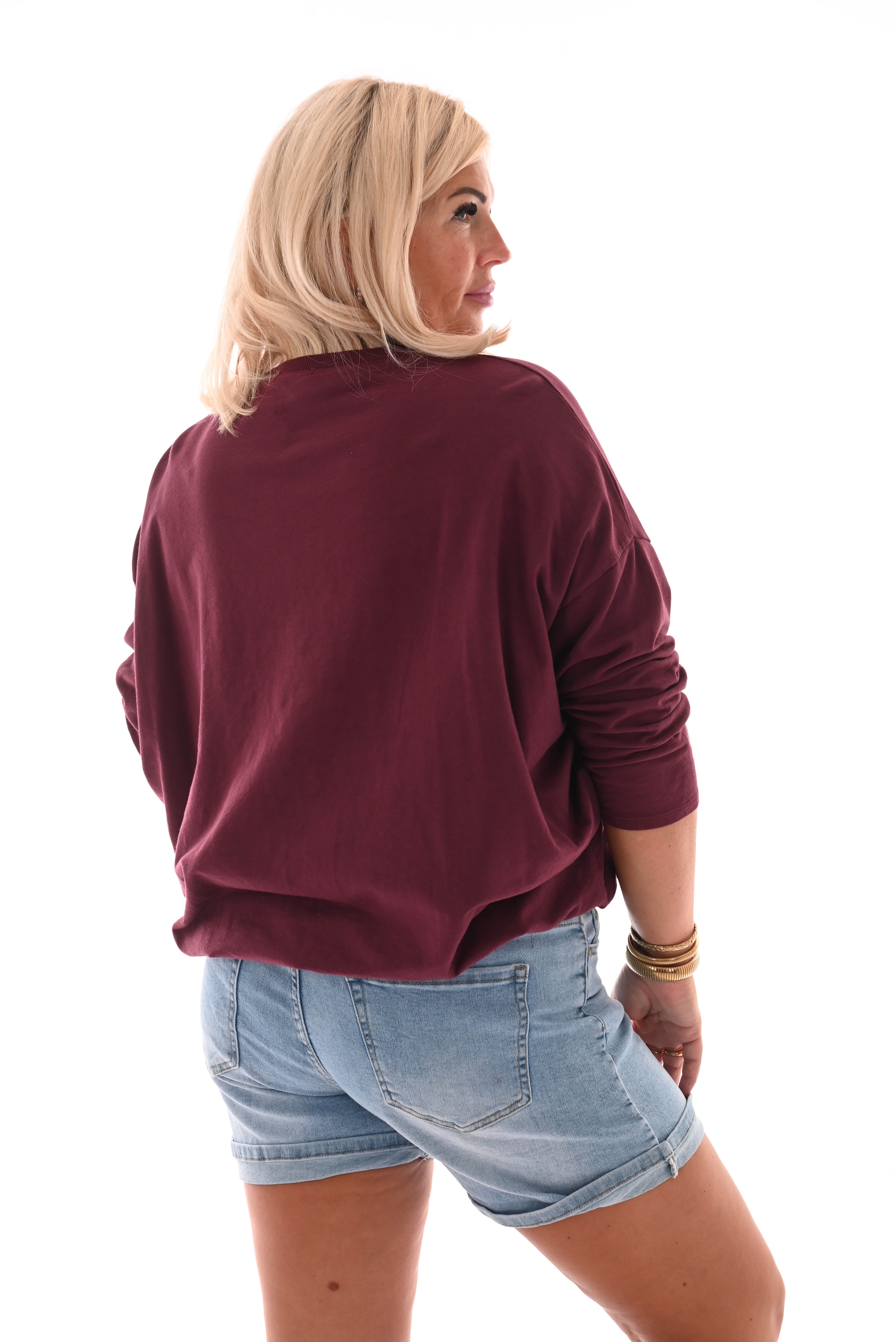 Basic top bordeaux