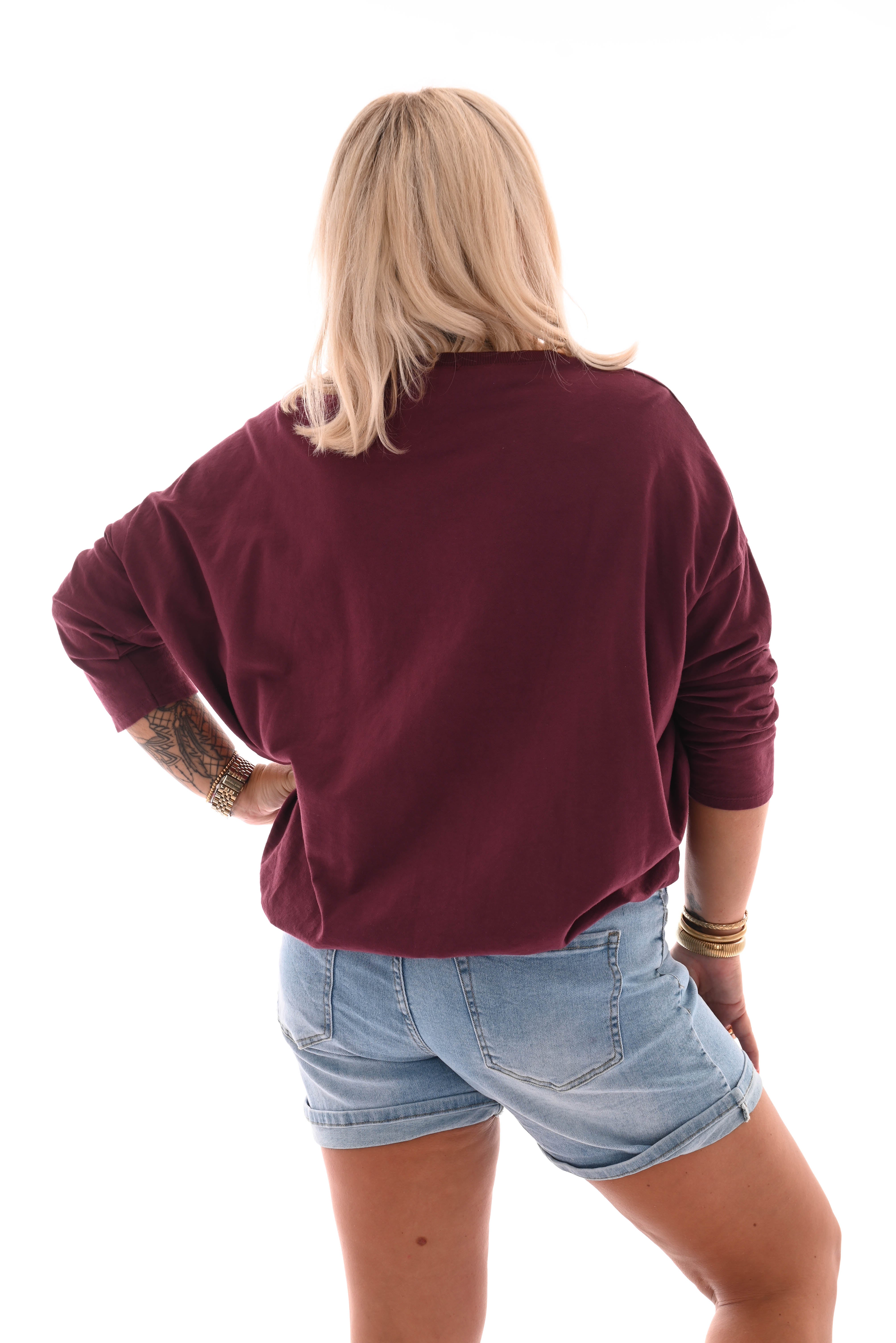 Basic top bordeaux