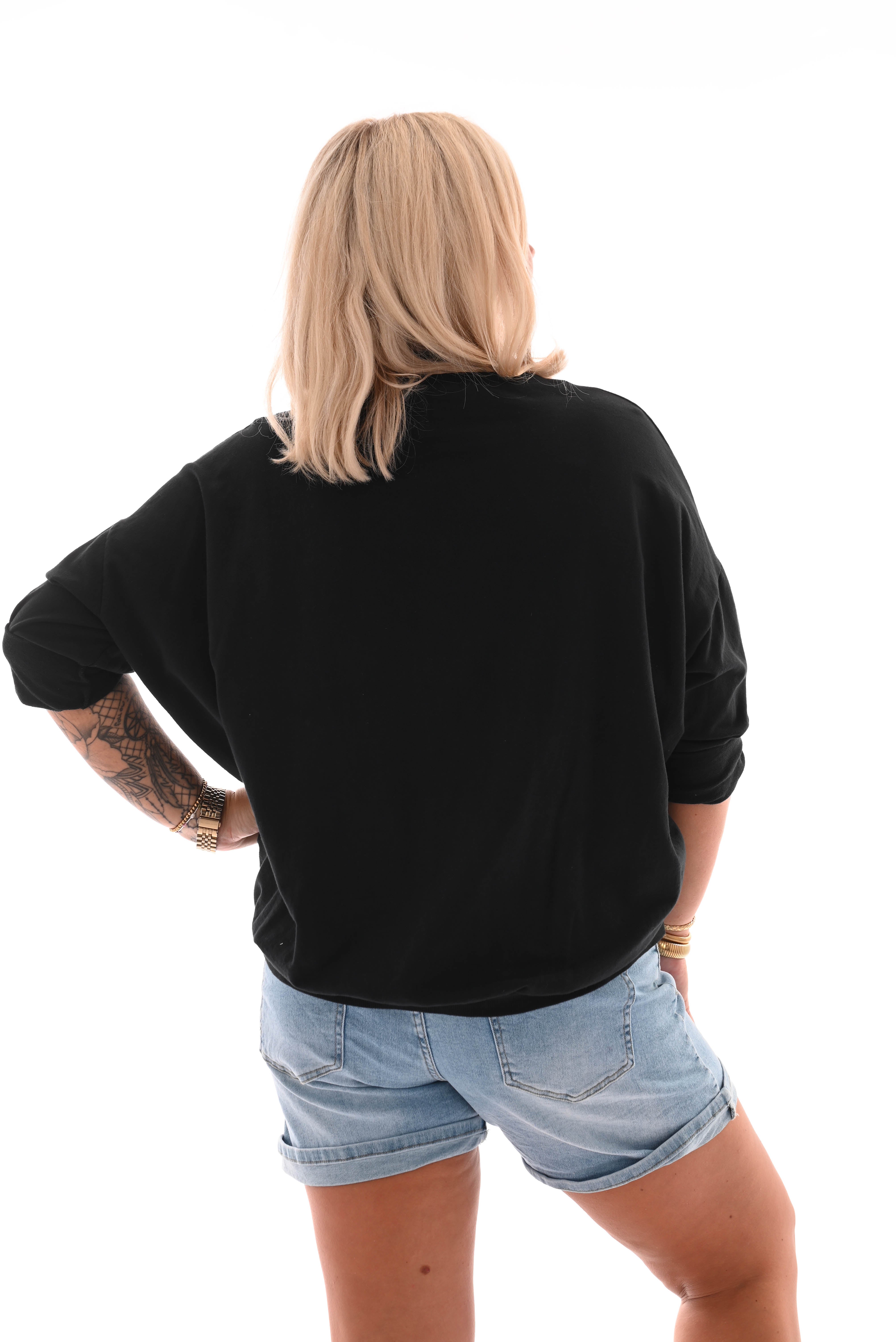 Basic top zwart