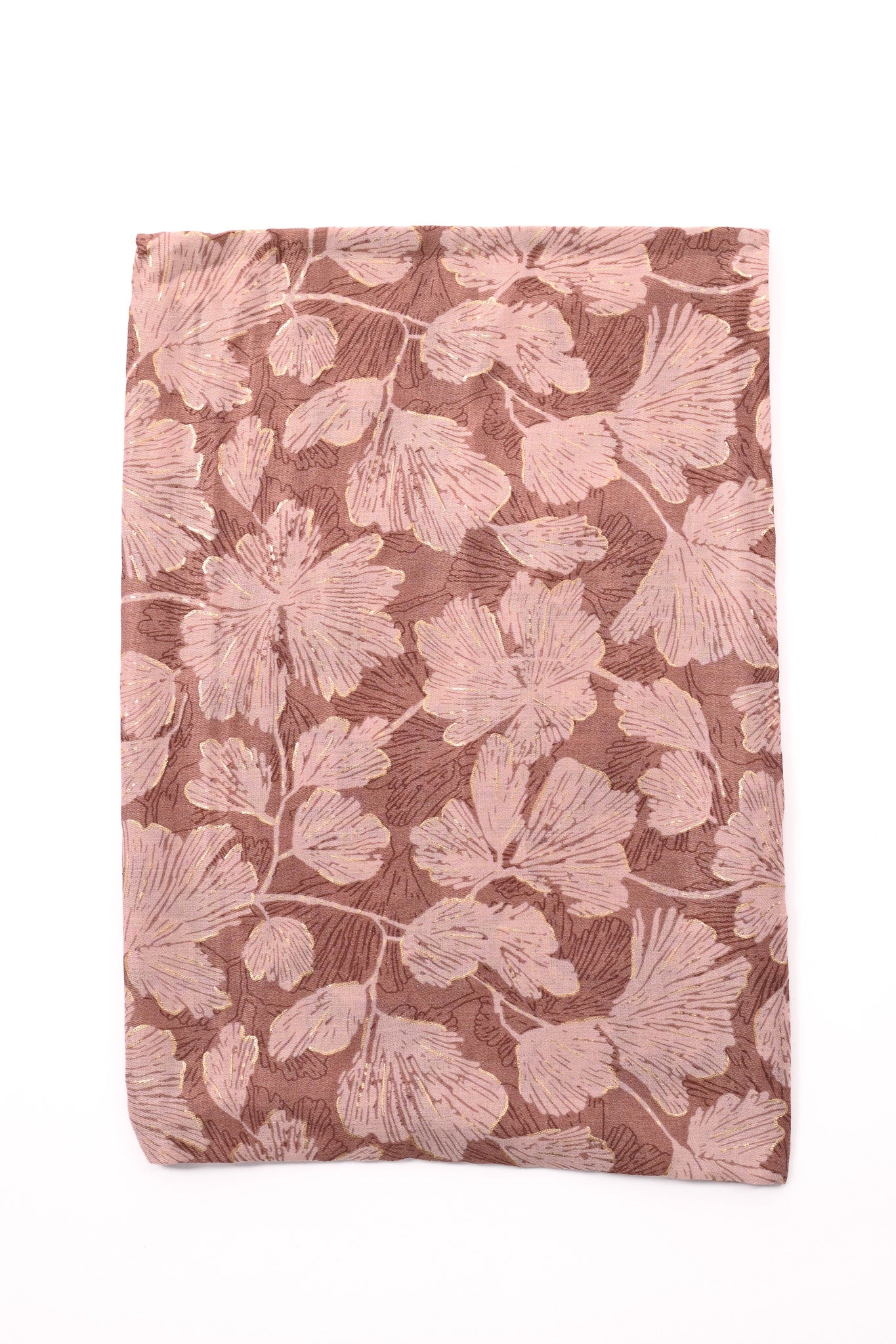 Sjaal fijne bloemen lichtroze