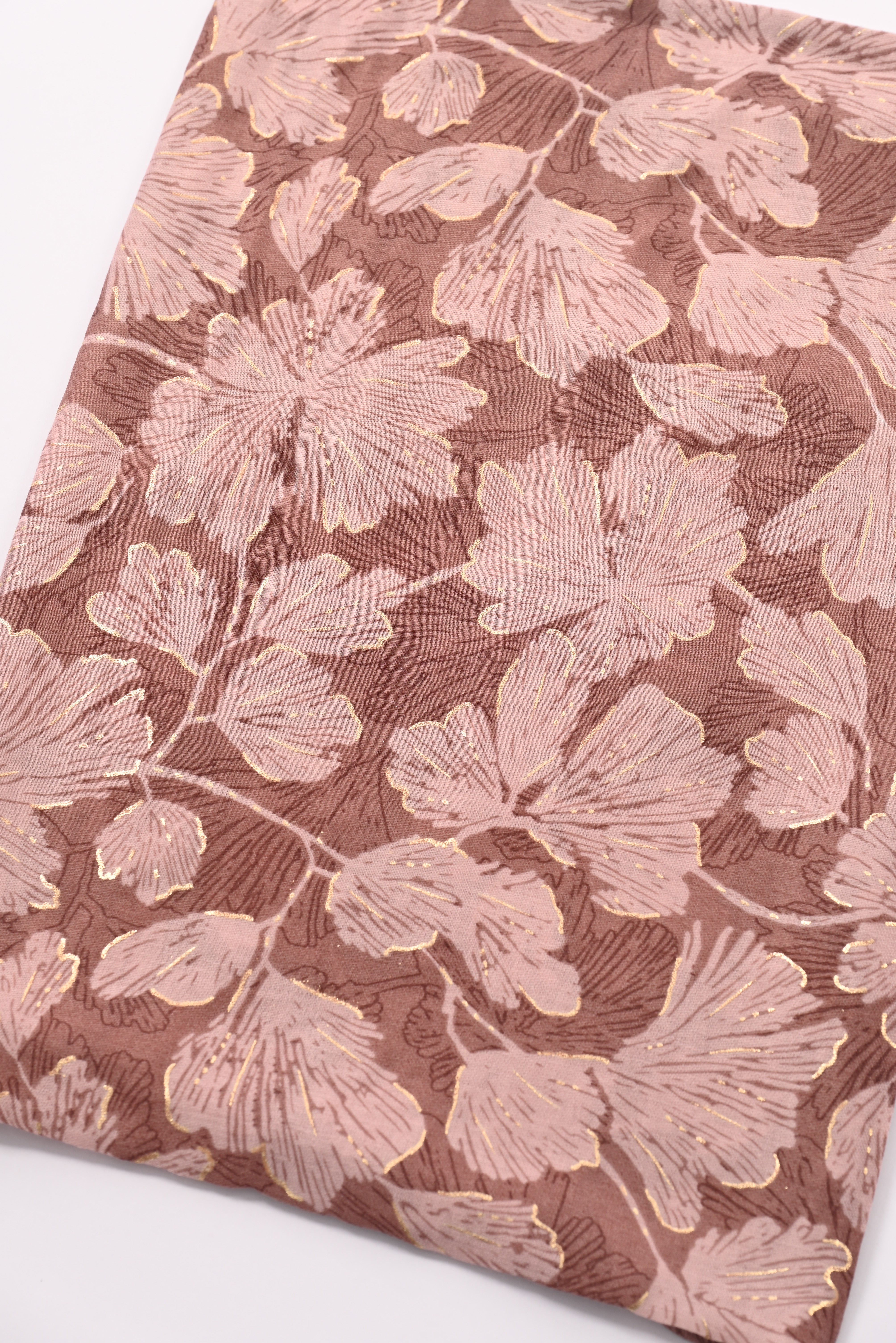 Sjaal fijne bloemen lichtroze