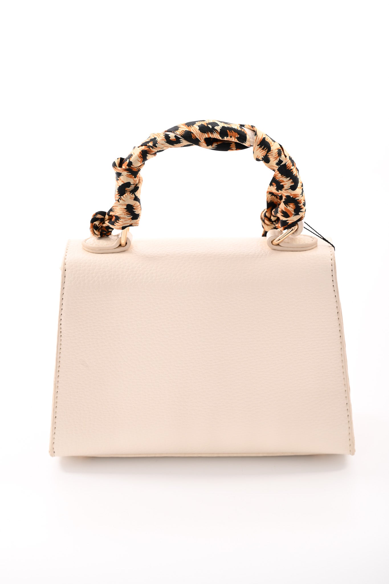 Handtas met sjaaltje roomwit