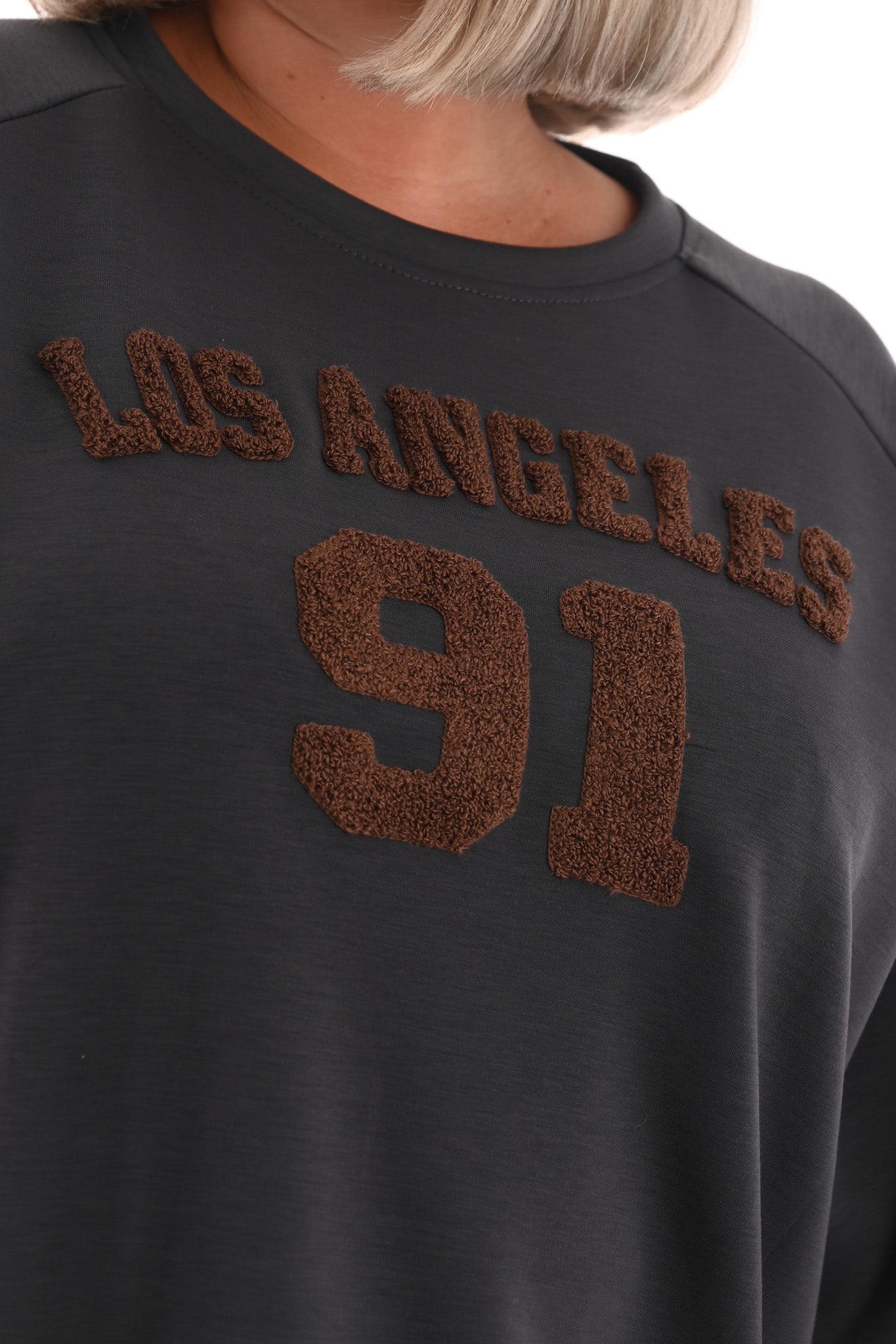 Sweater Los Angeles 91 antraciet