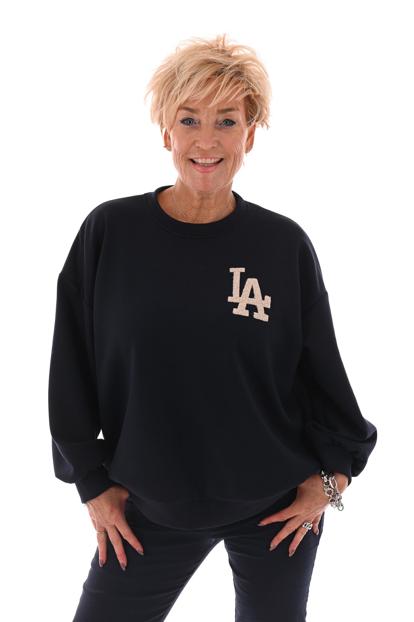 Sweater LA marineblauw