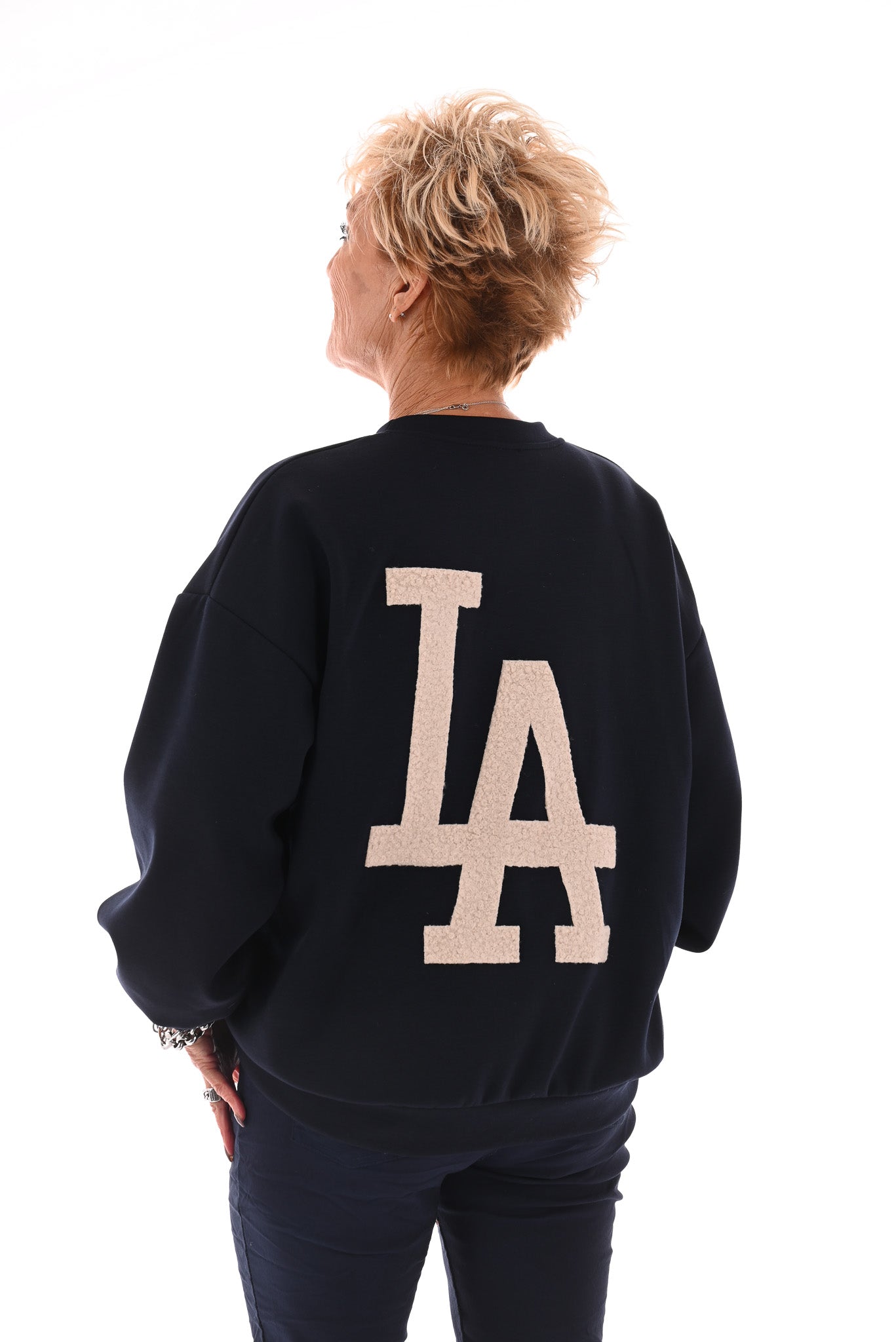 Sweater LA marineblauw