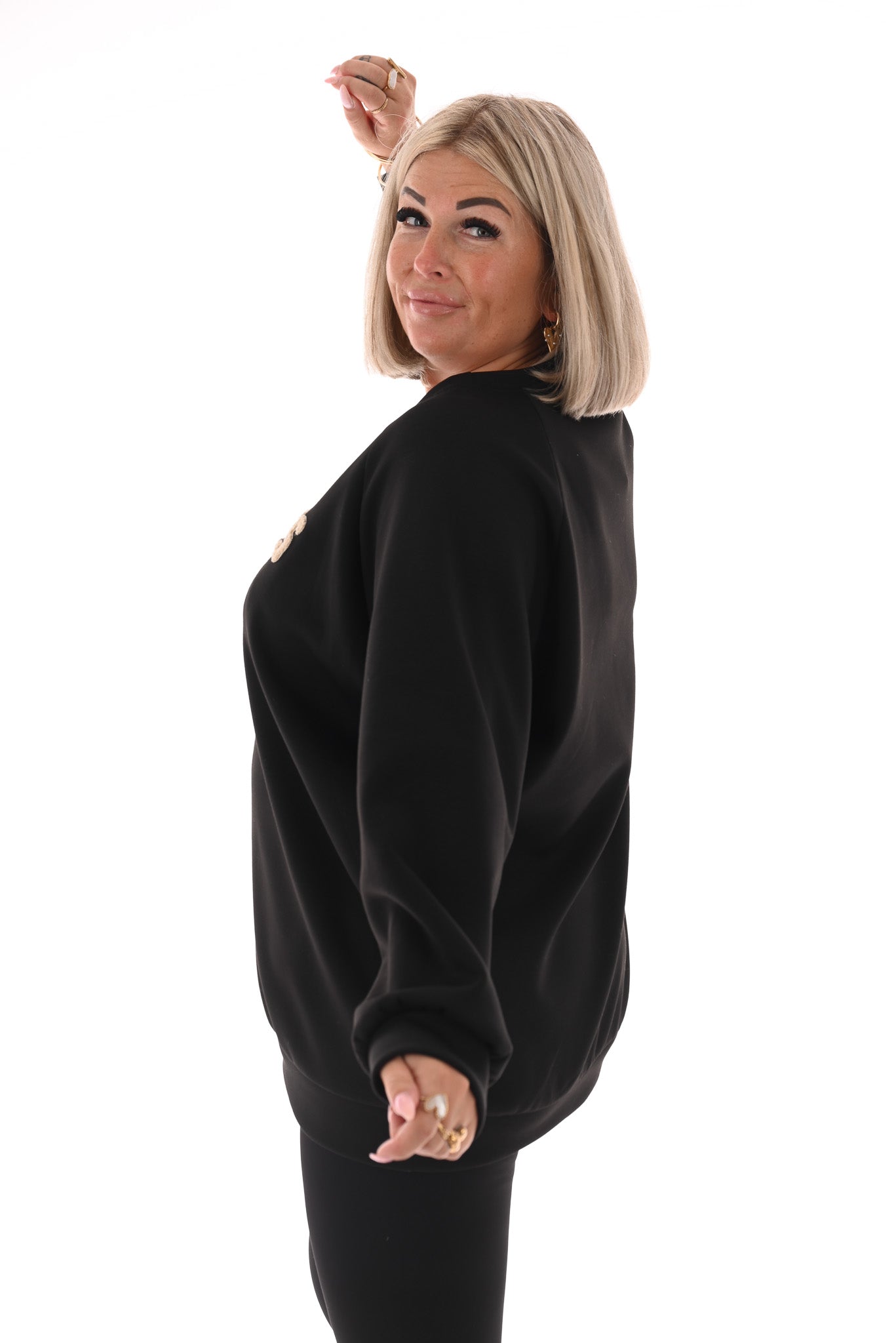 Sweater Los Angeles 91 zwart