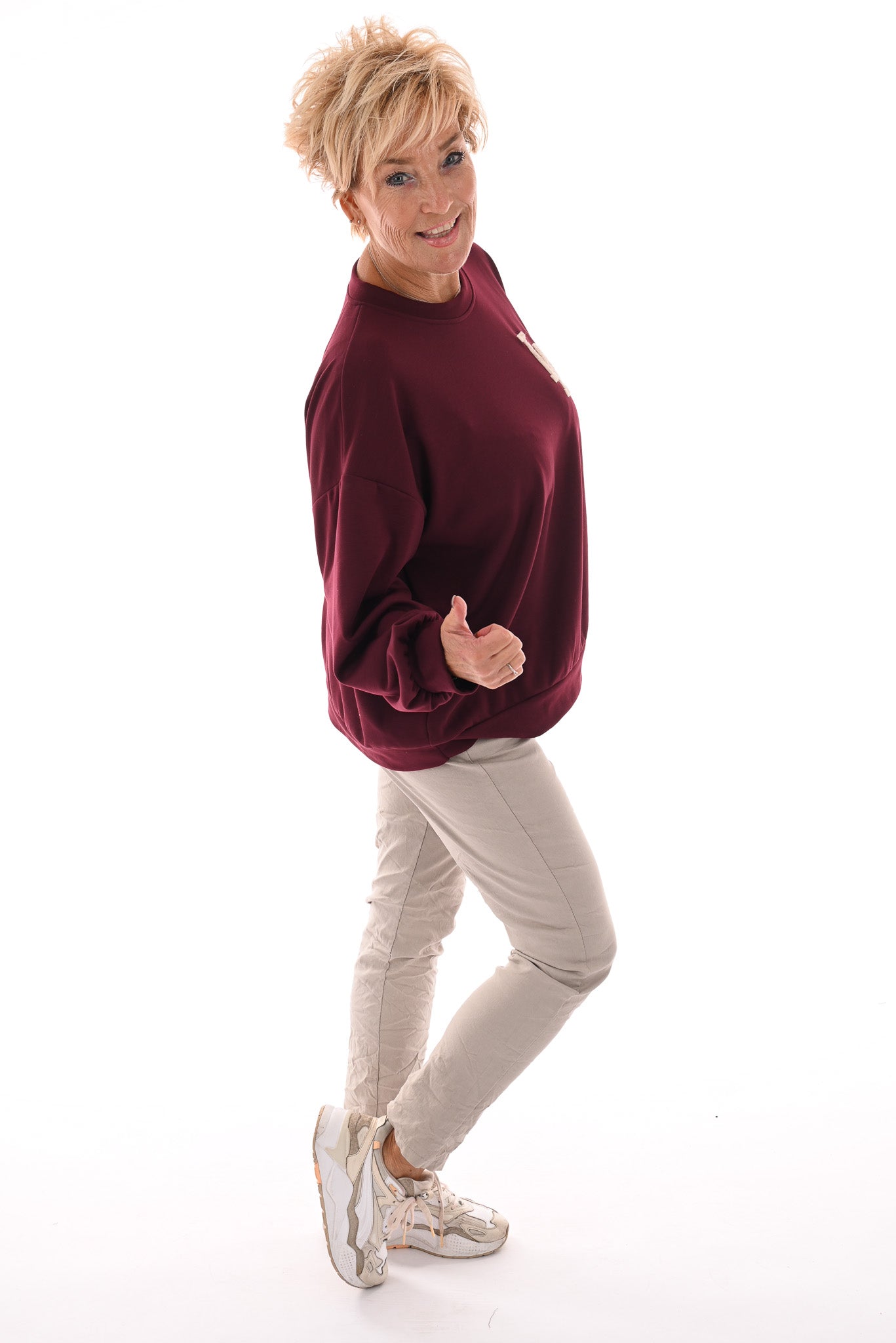Sweater LA bordeaux
