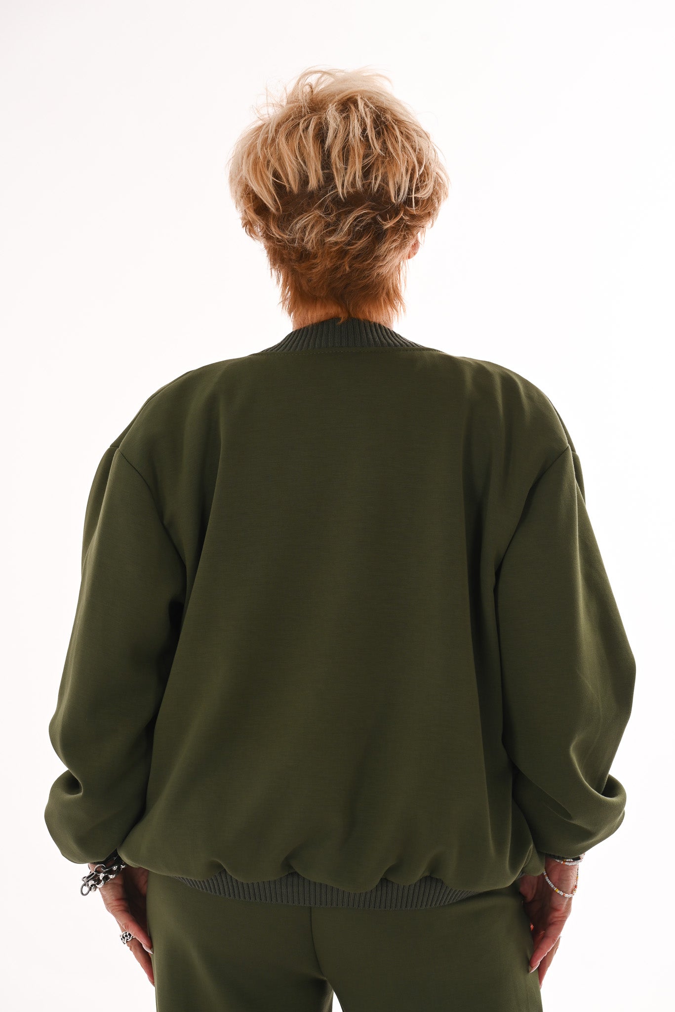 Bomber joggings jack uni legergroen