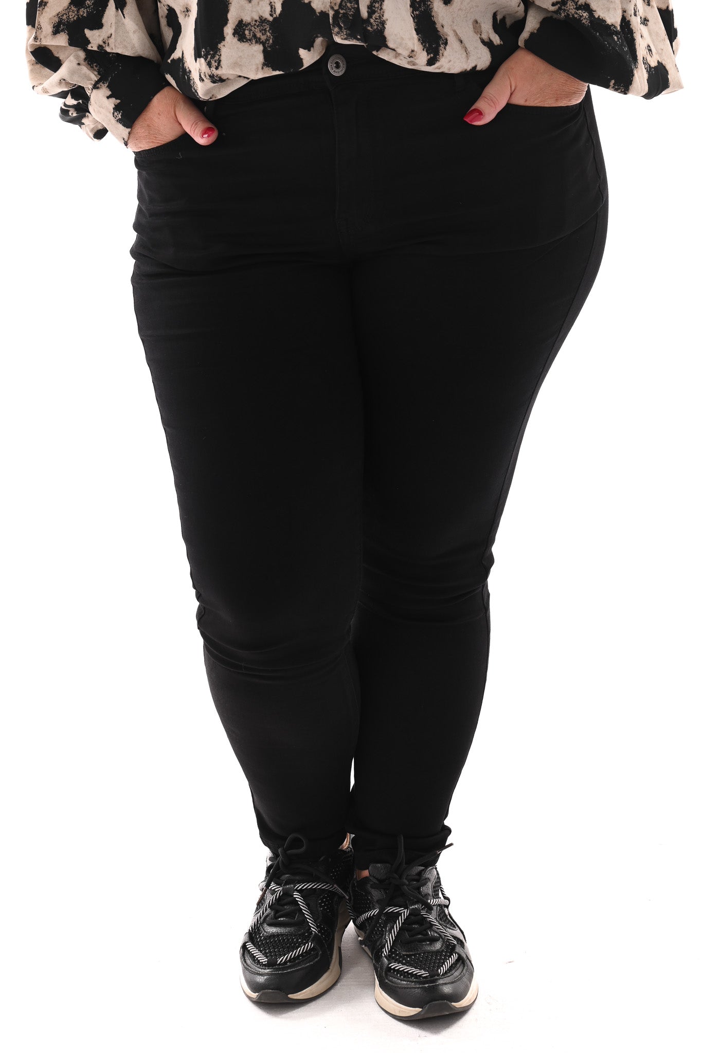 Goodies jeans skinny highwaist zwart