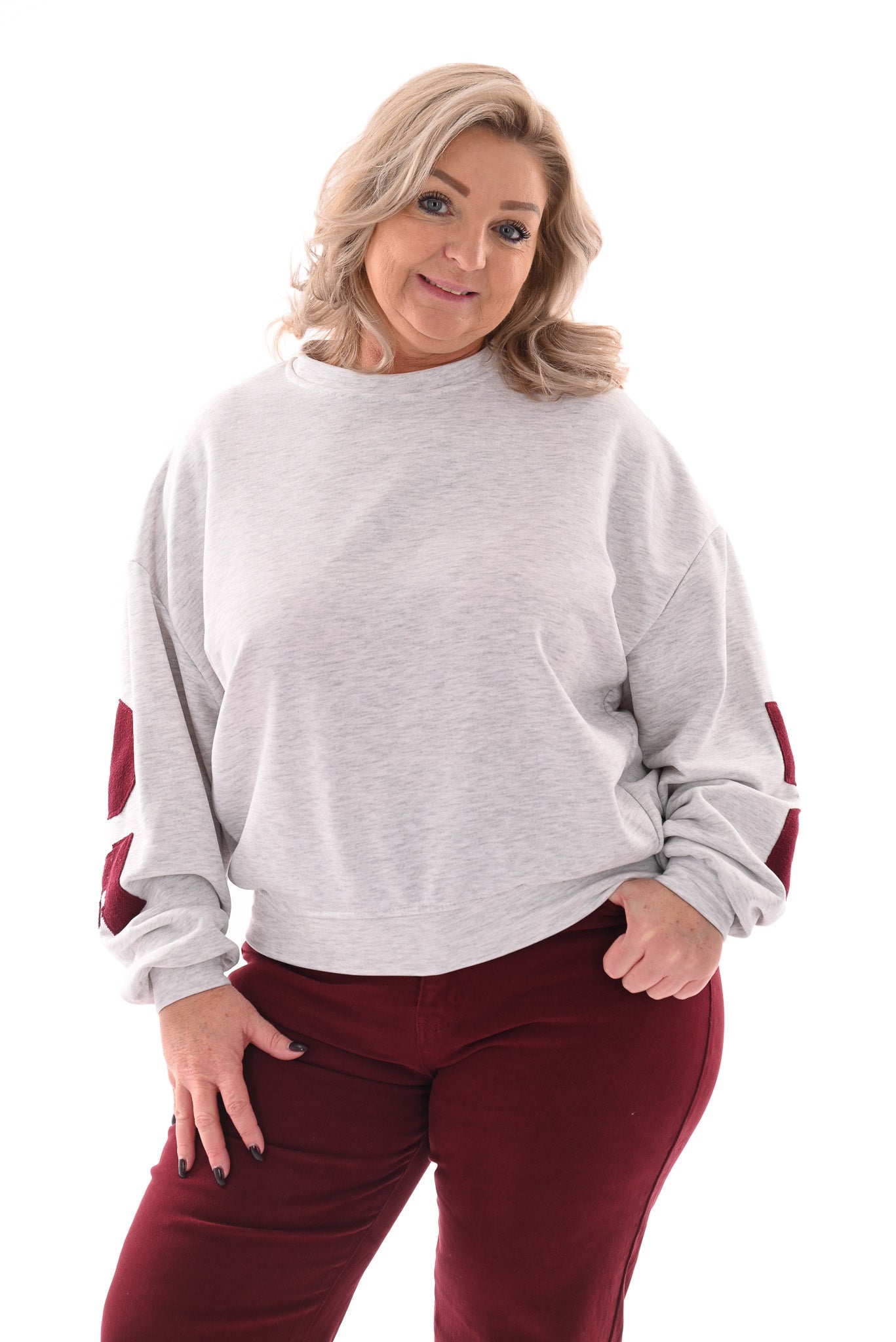 Sweater paradise lichtgrijs