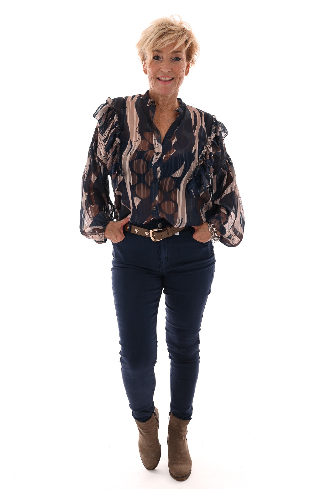 Goodies jeans skinny highwaist jeansblauw