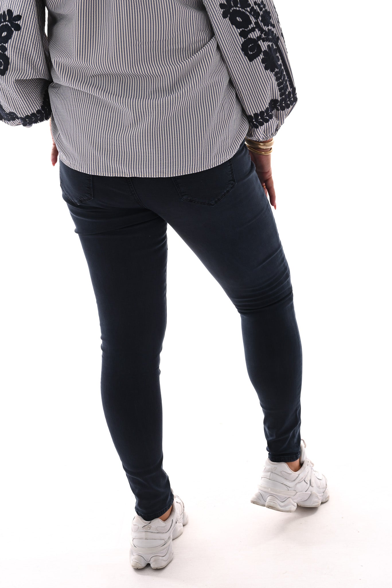 Goodies jeans skinny highwaist donkerblauw