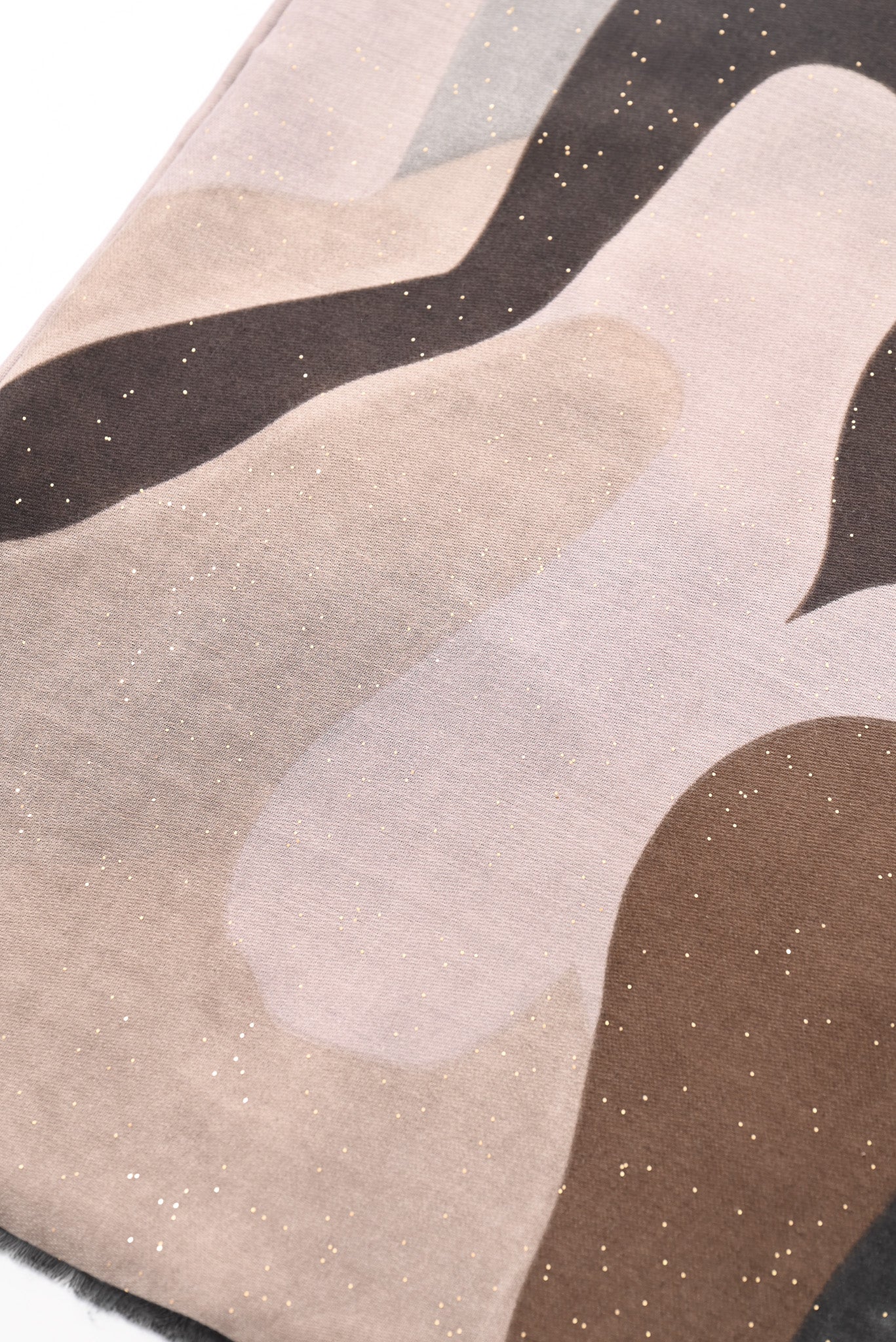 Sjaal abstracte print grijs