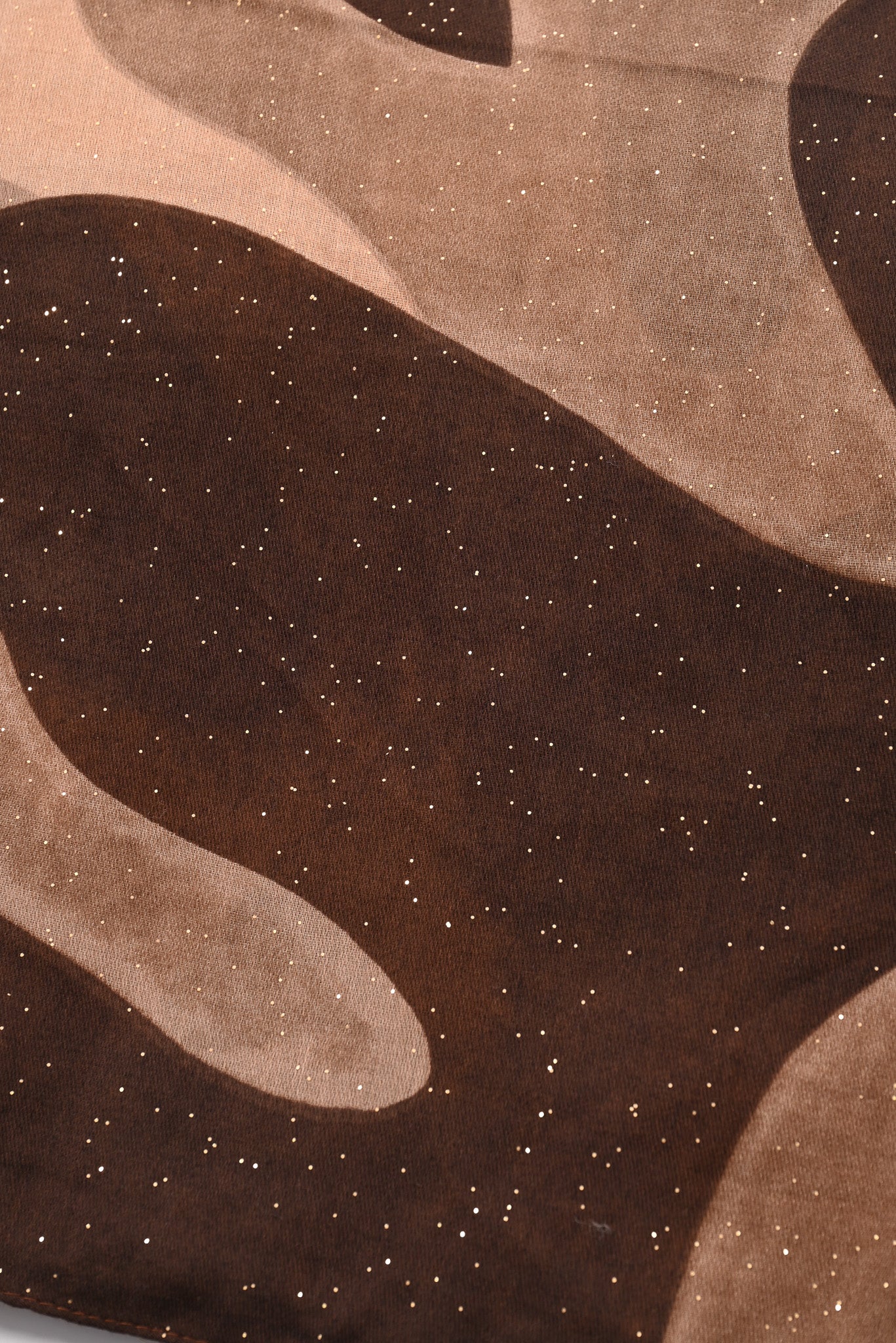 Sjaal abstracte print bruin