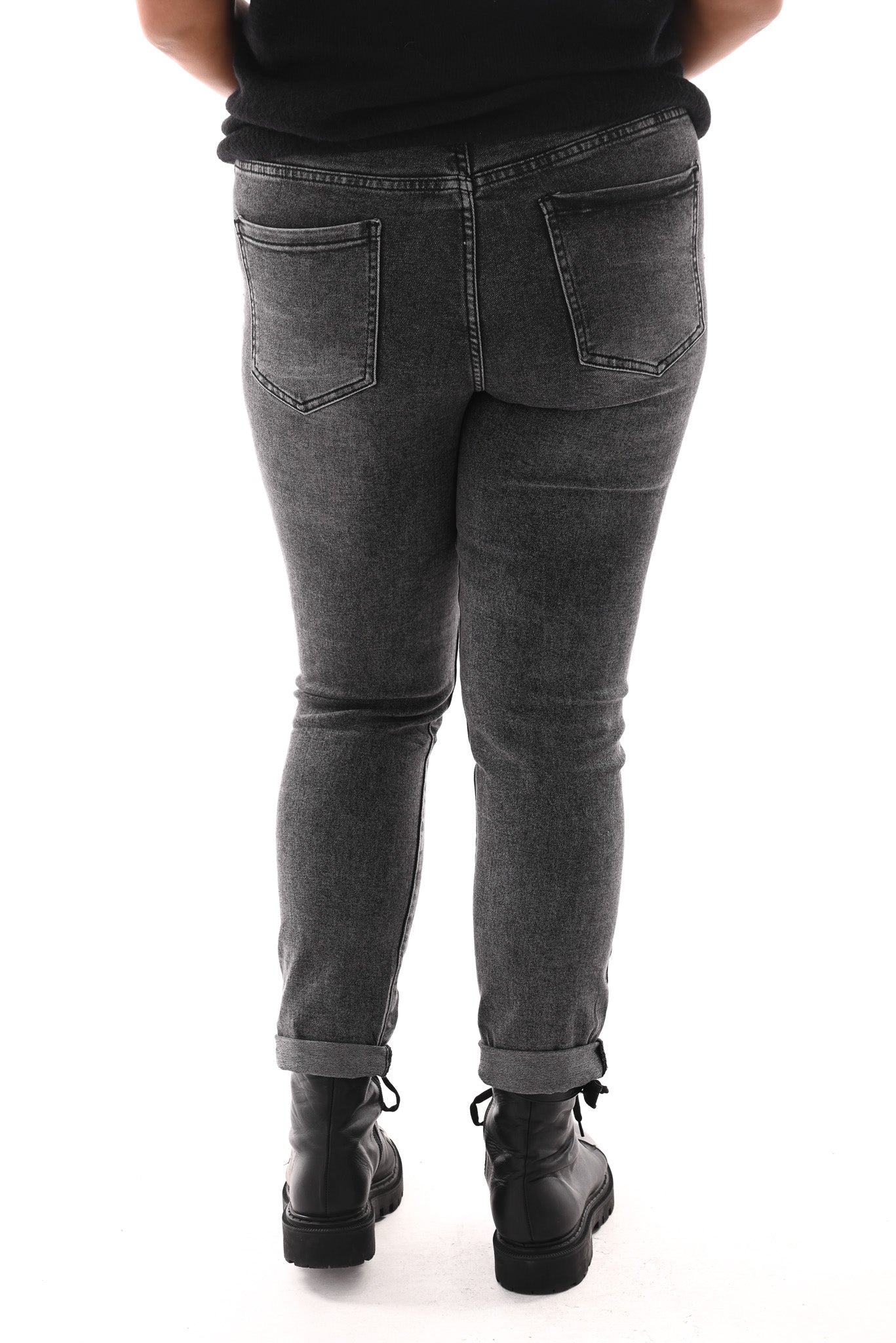 Redberry jeans mom fit grijs
