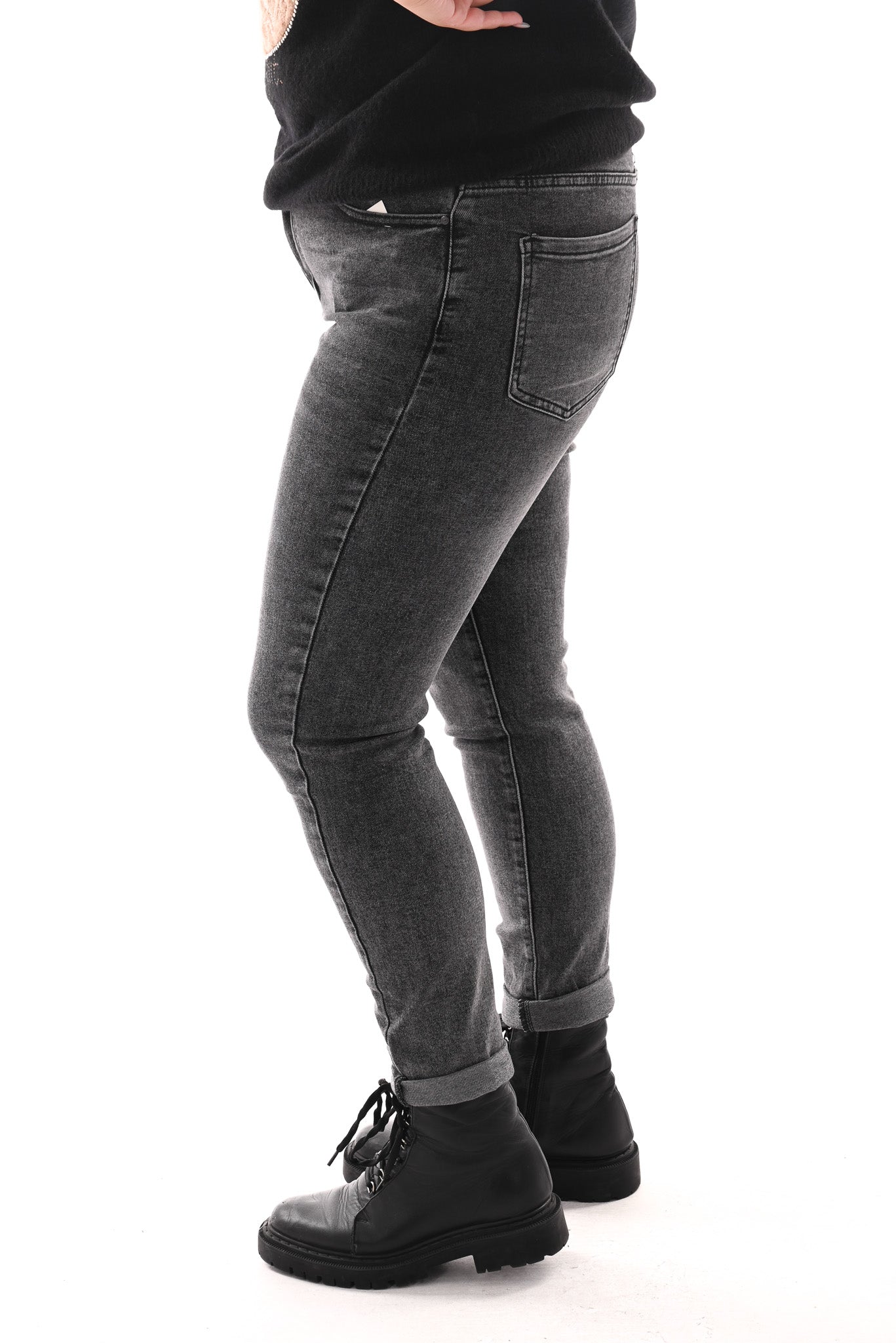 Redberry jeans mom fit grijs