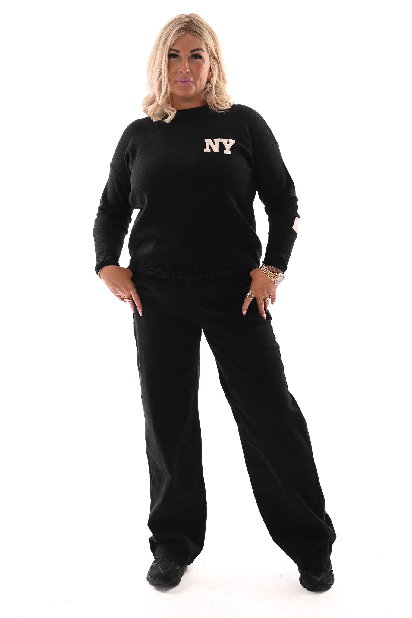 Trui New York zwart
