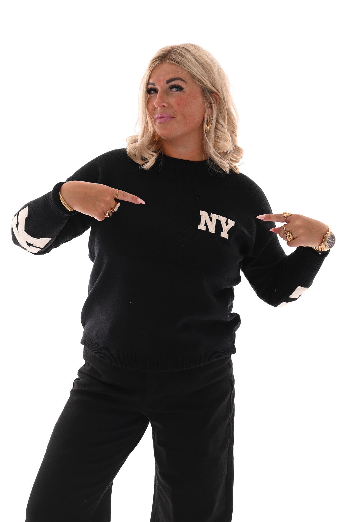 Trui New York zwart