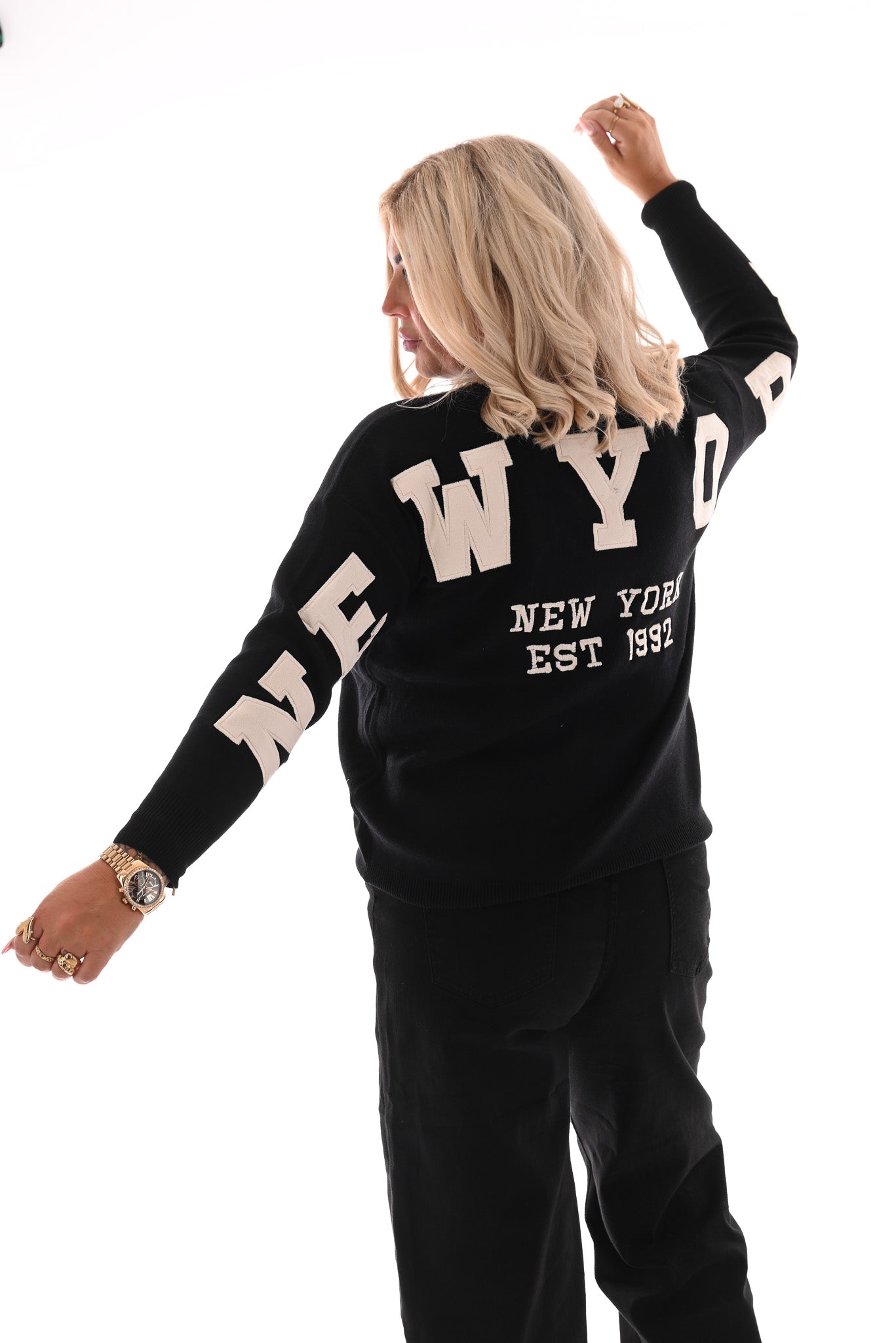 Trui New York zwart