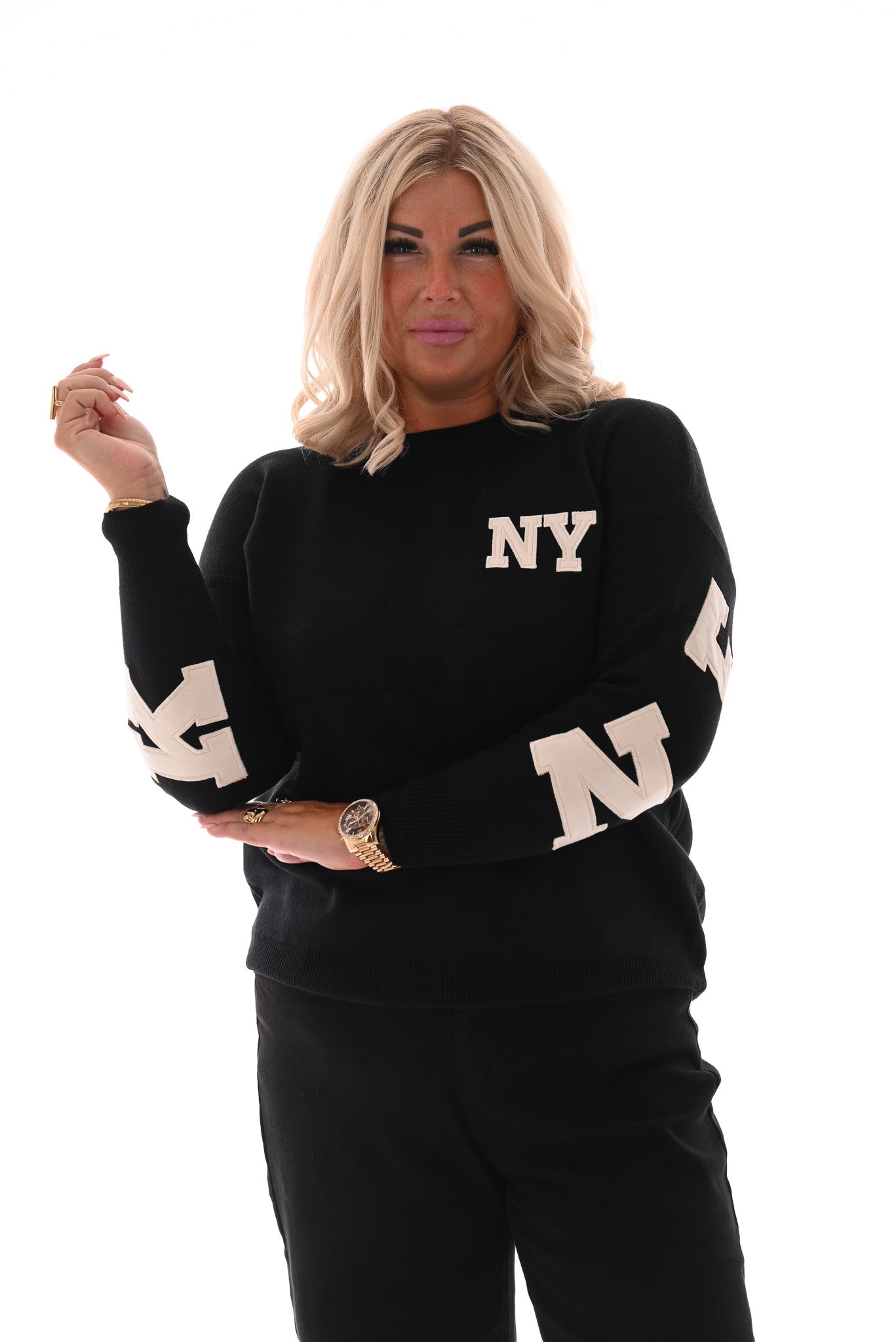 Trui New York zwart