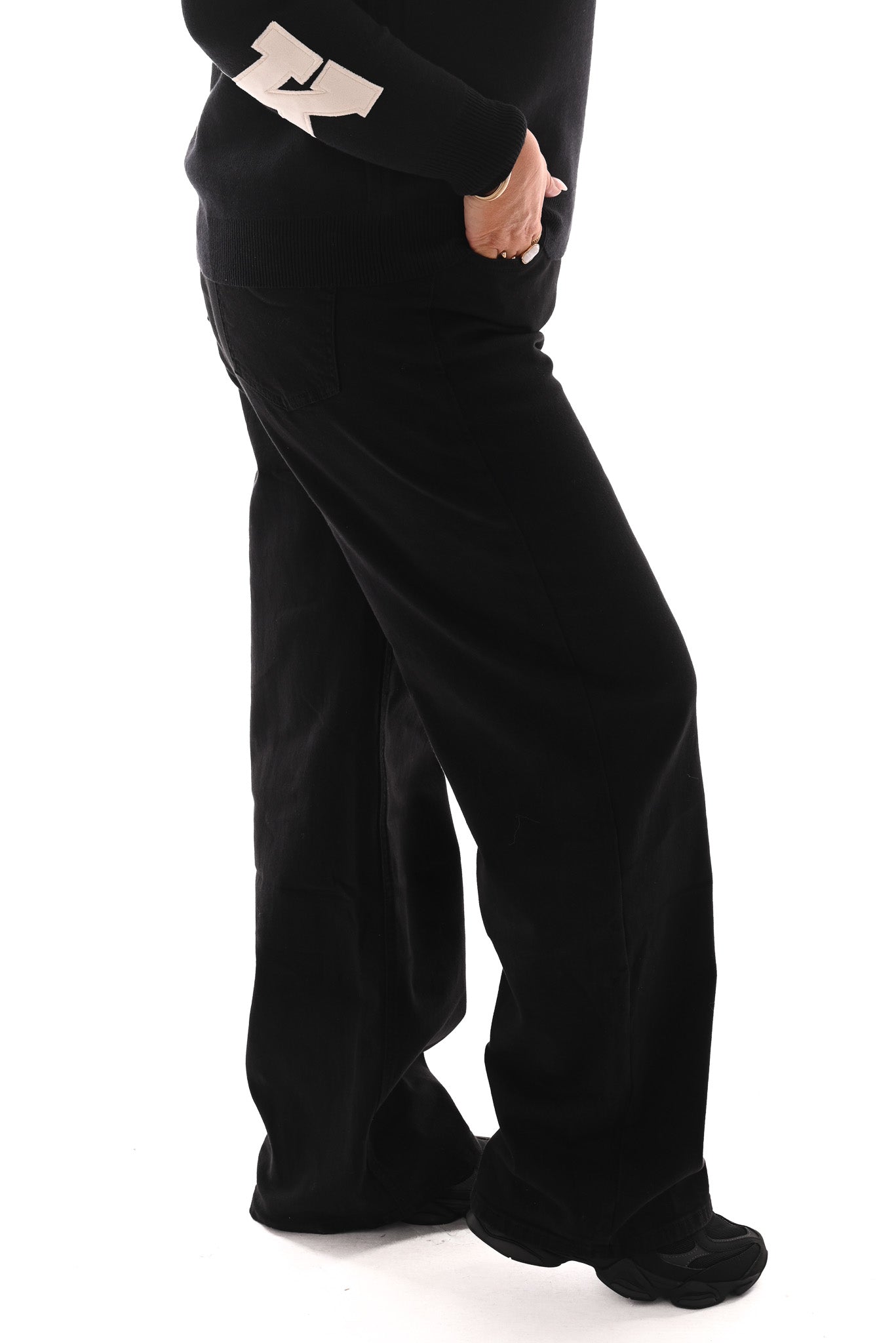 Monday wide leg zwart