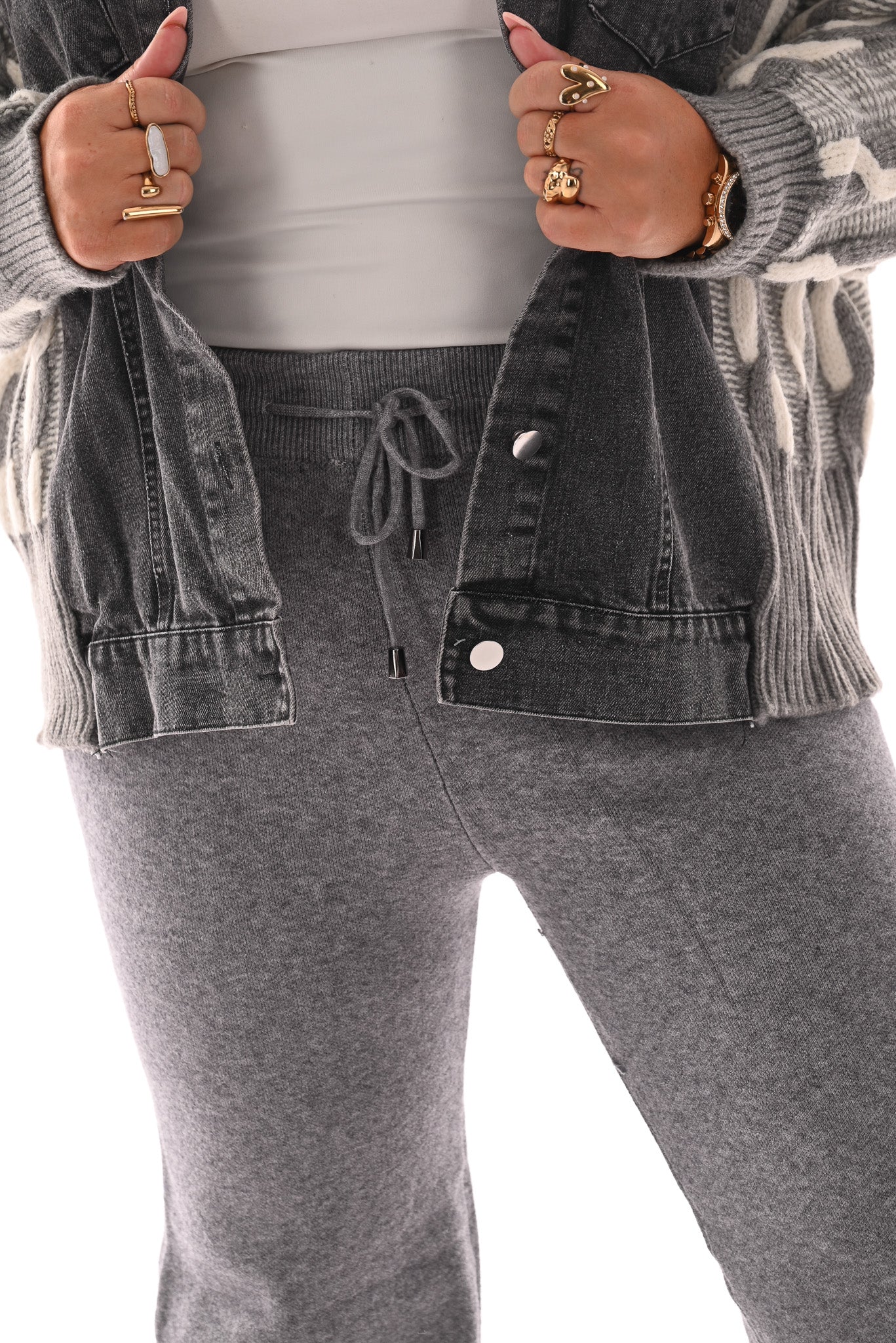 Lounge broek grijs