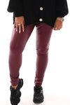 Norfy leatherlook legging bordeaux