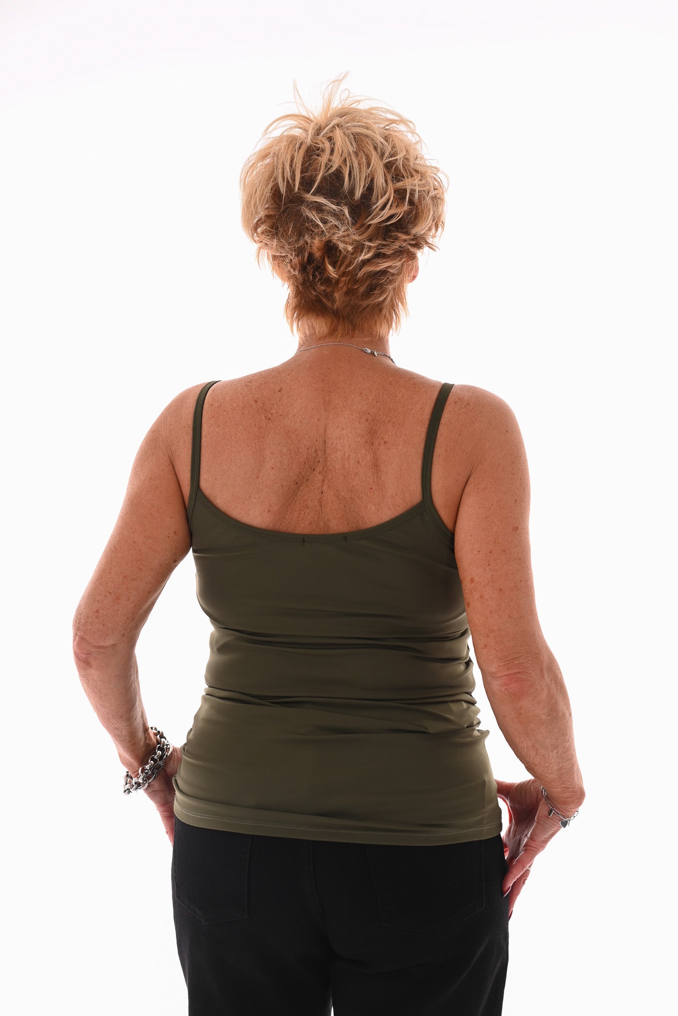 Basic hemdje legergroen