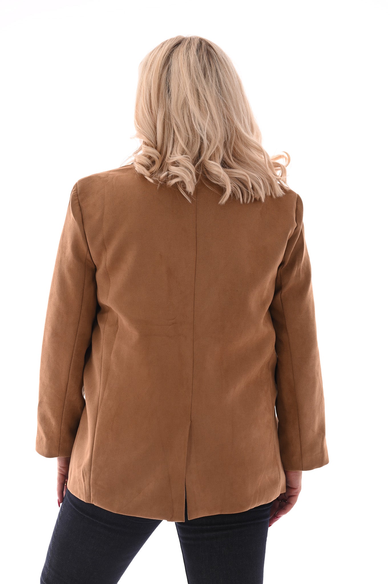 Blazer suede camel