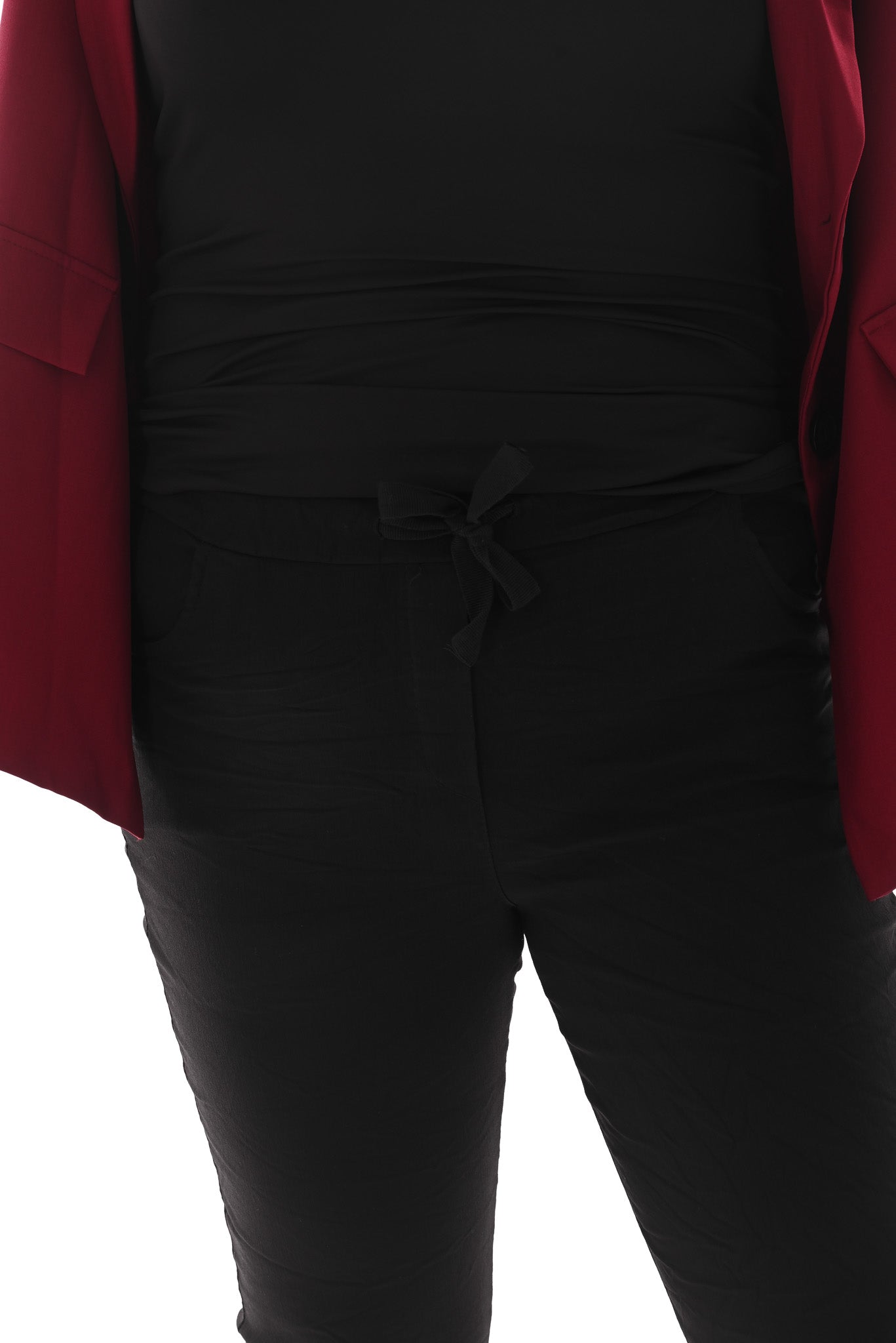 Stretchbroek uni zwart