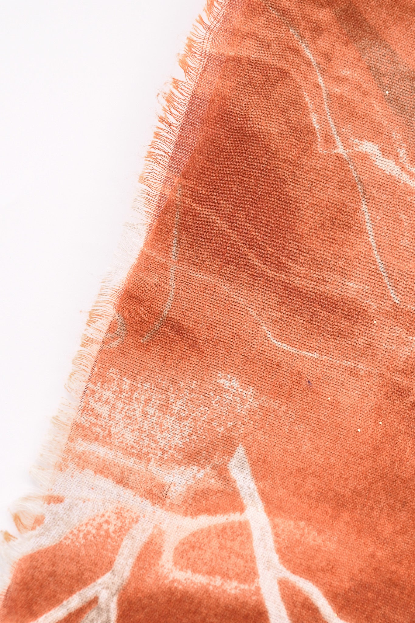 Sjaal landscape glitters oranje/beige