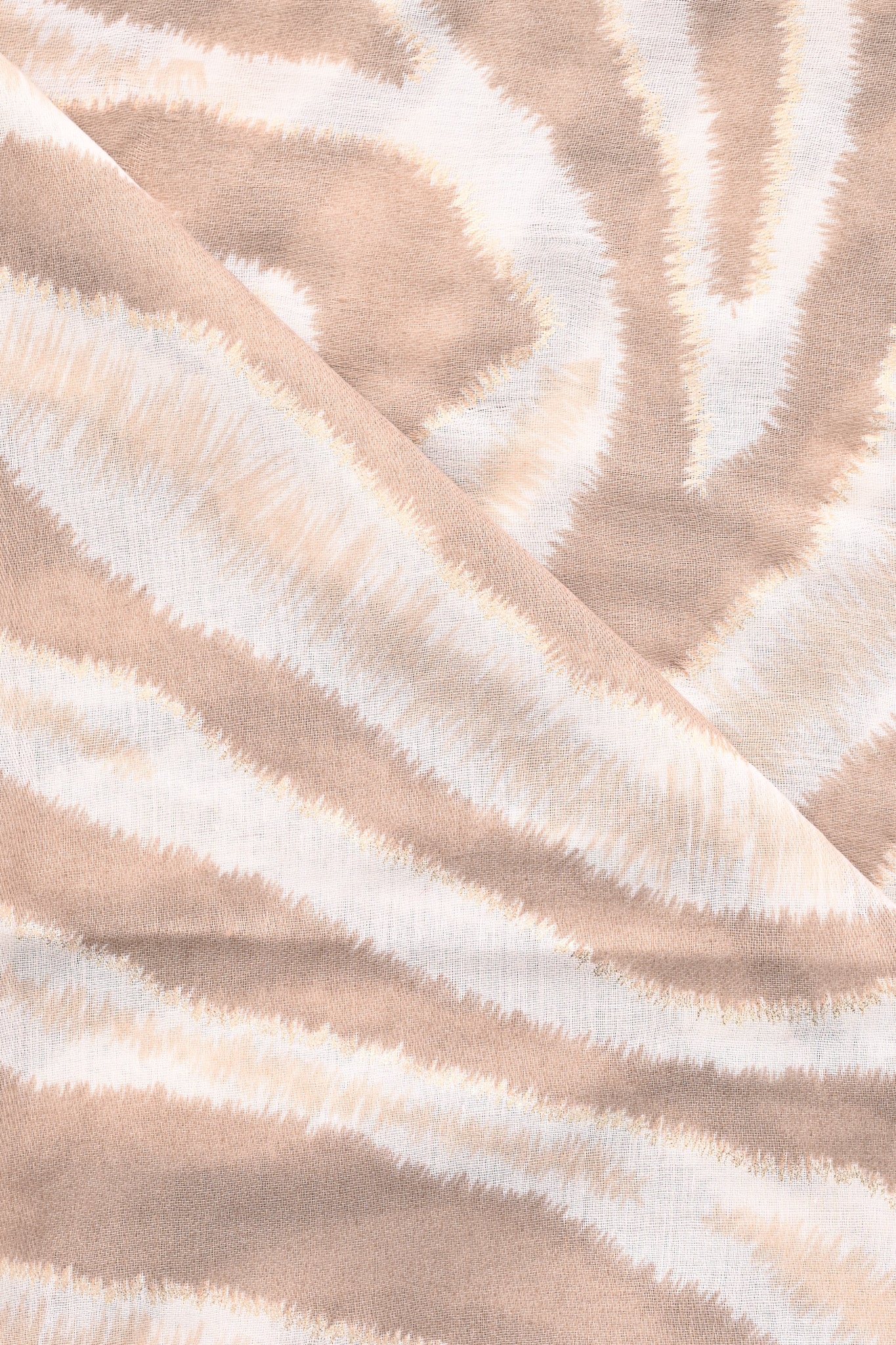 Sjaal zebra print beige