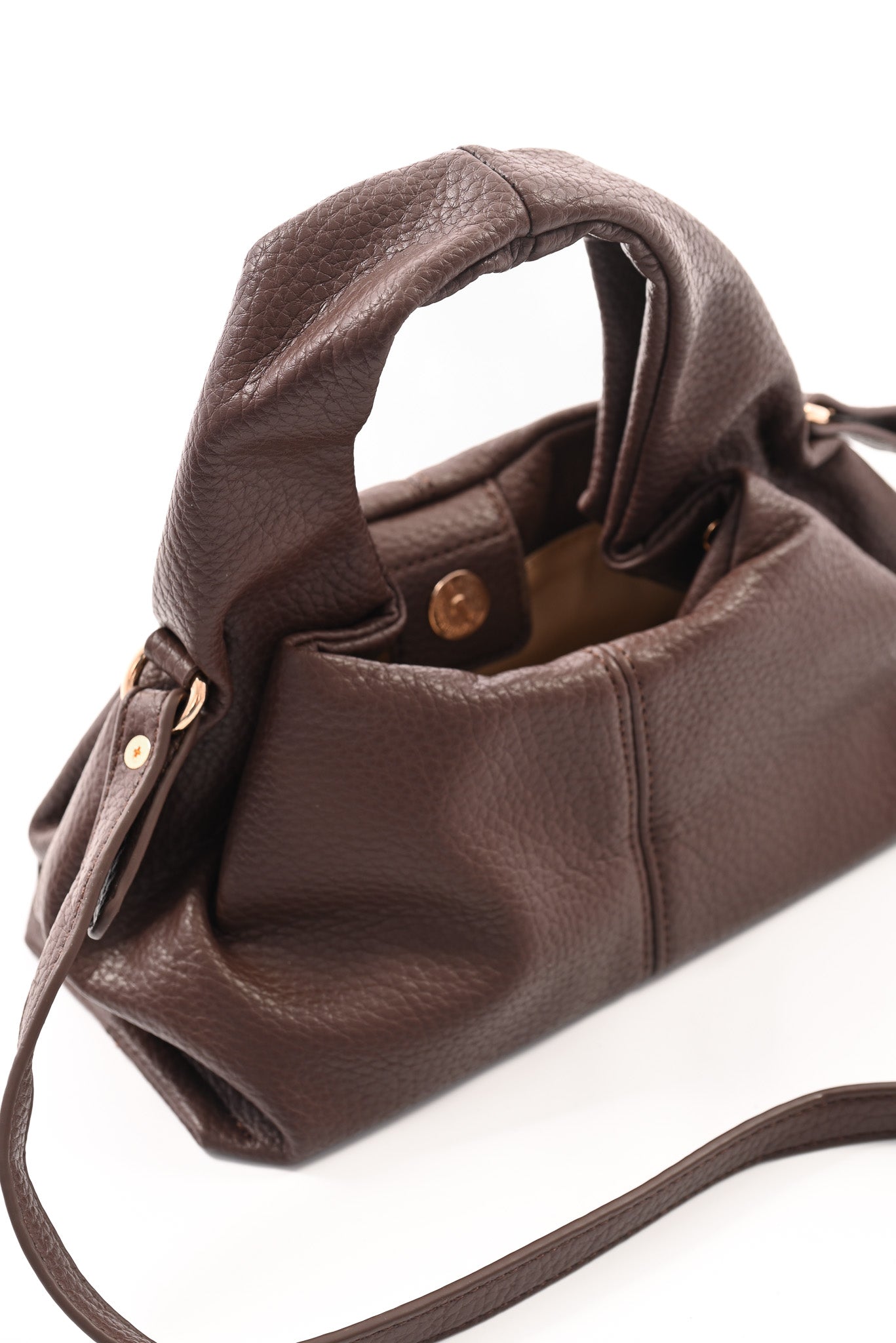 Mini crossbody tas bruin