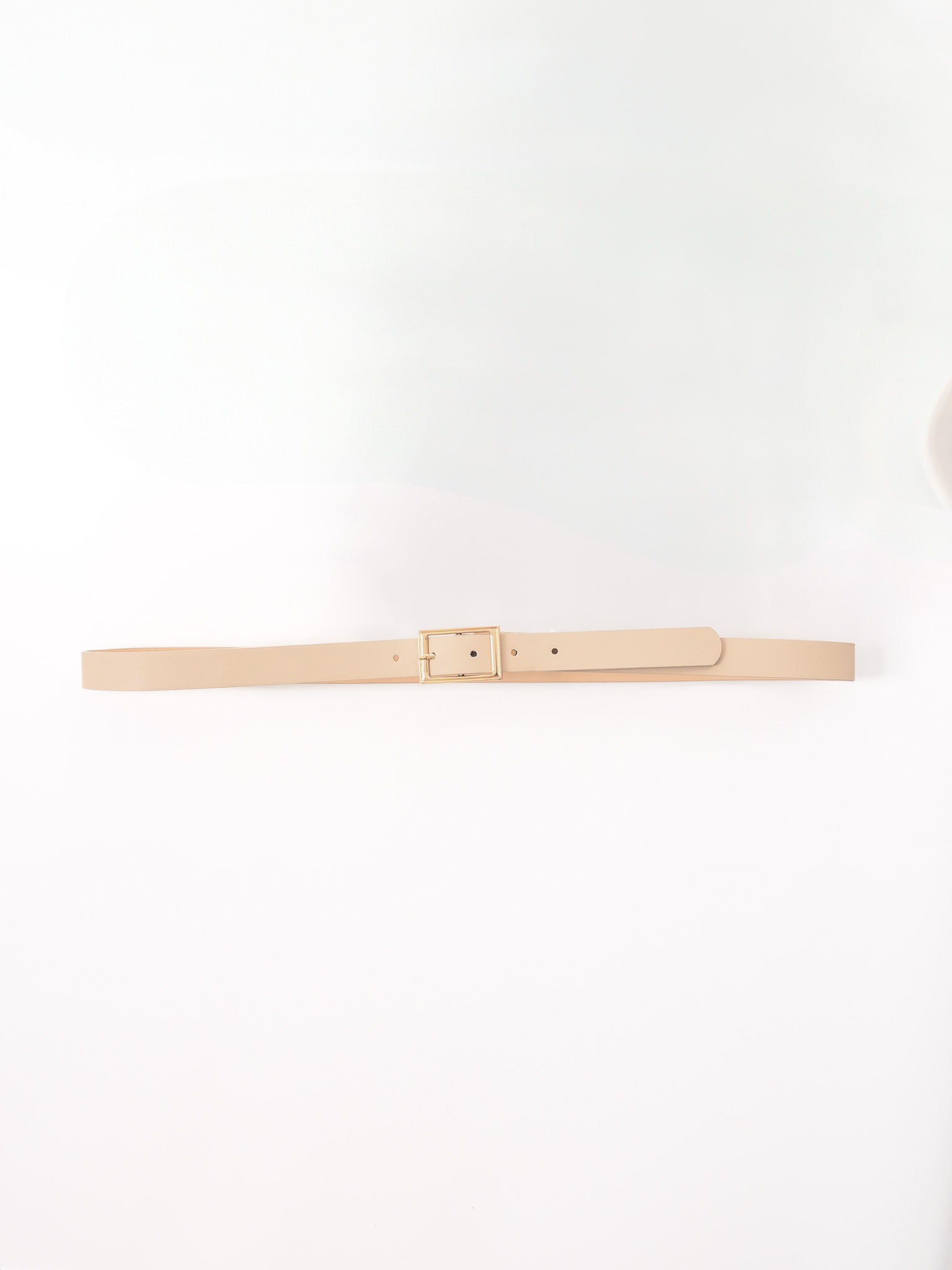 Riem gouden gesp beige
