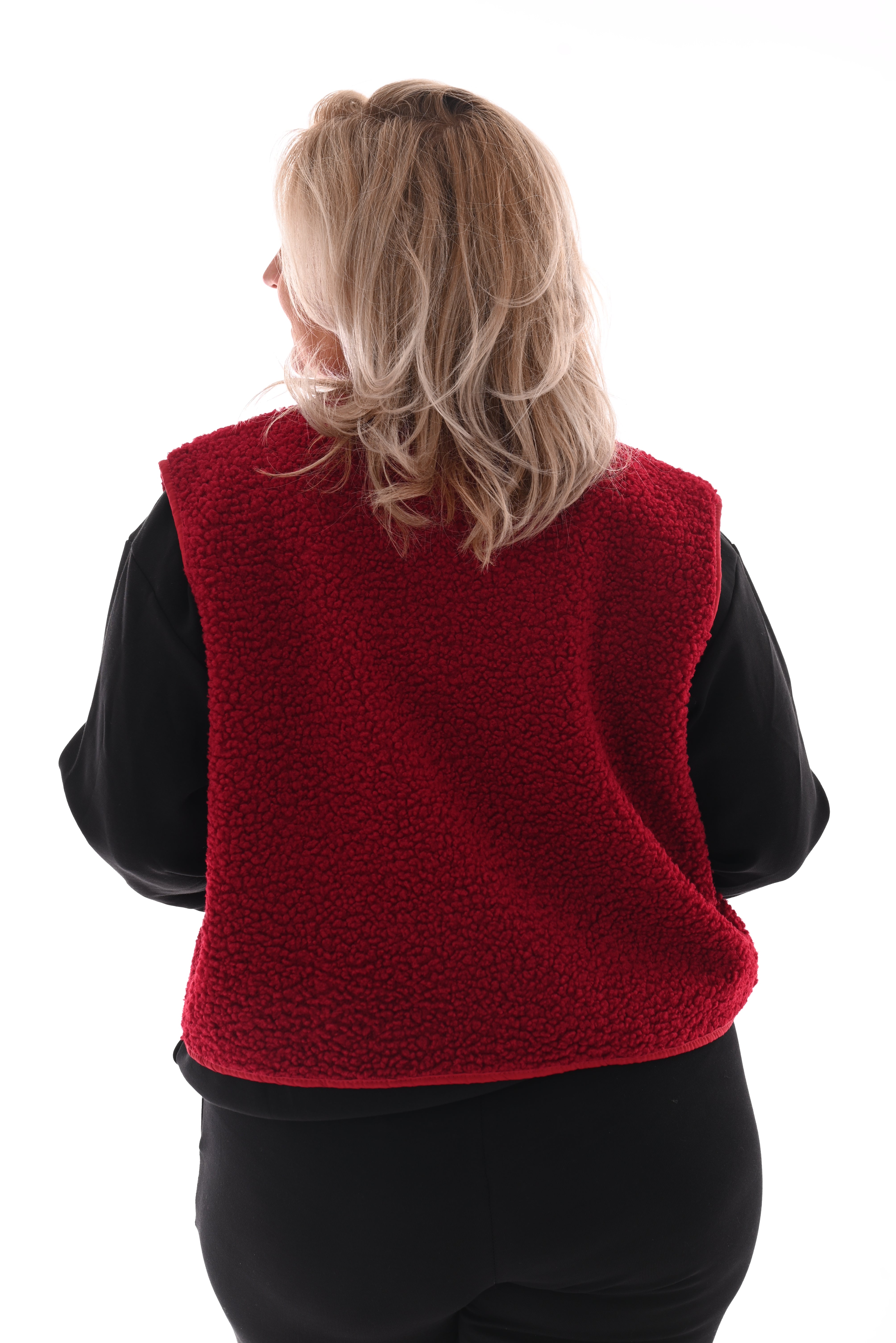 Gilet teddy smiley rood