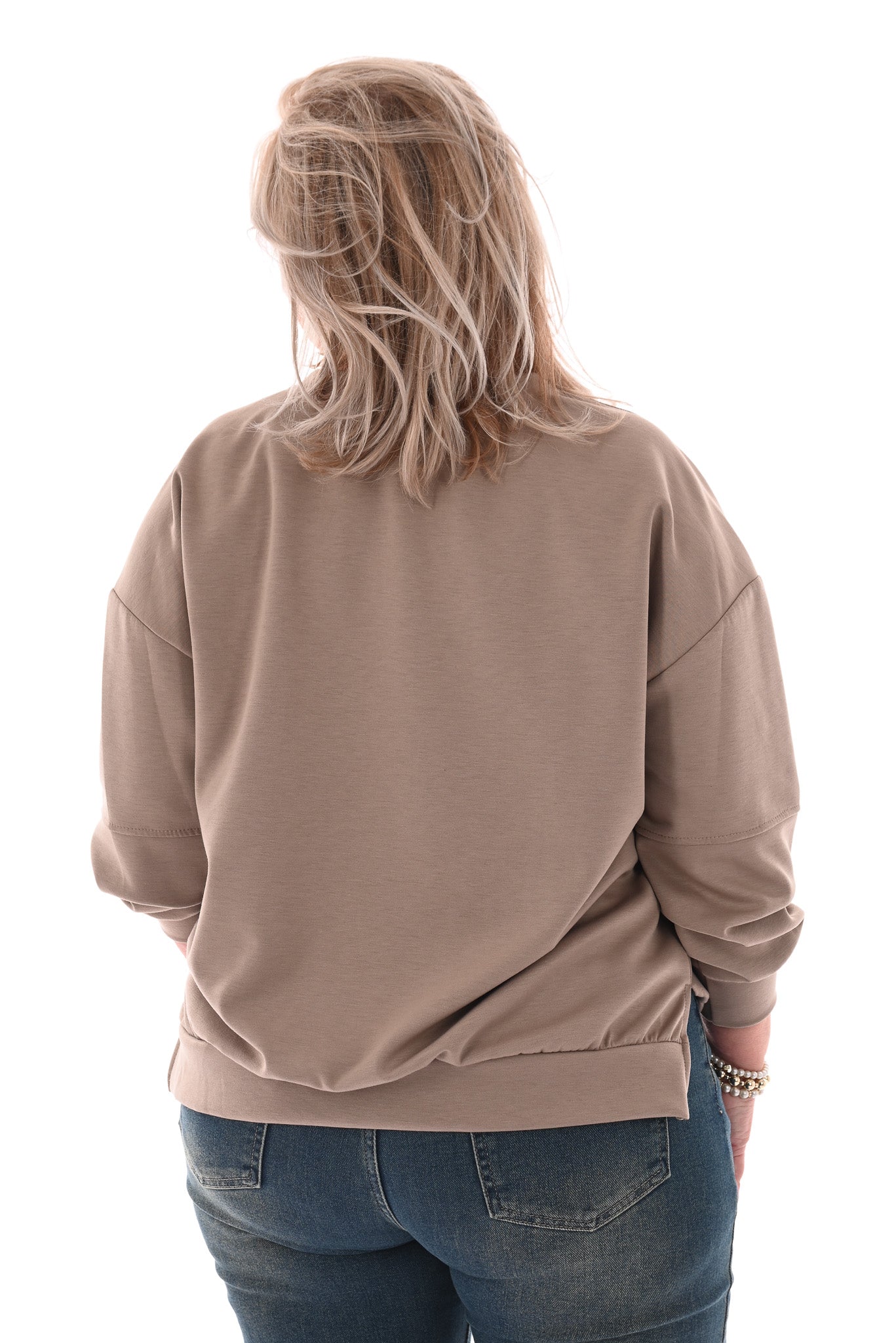 Sweater you look amazing taupe