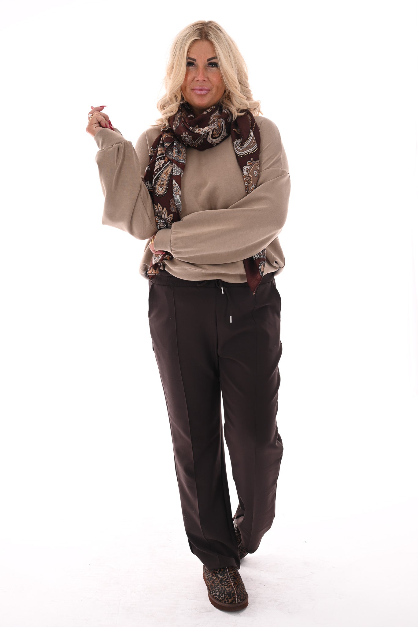 Sweater uni beige
