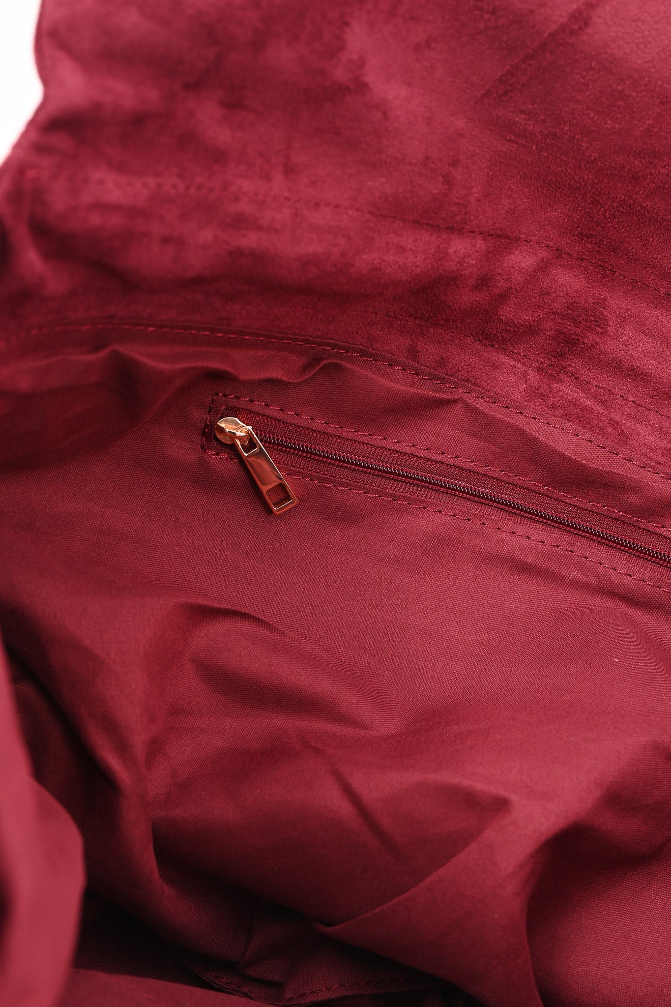 Crossbody tas suedinelook bordeaux