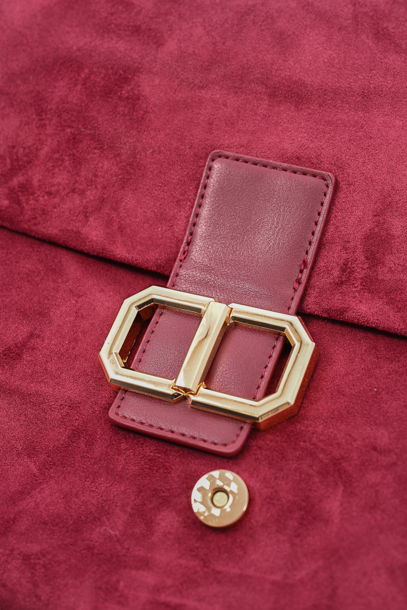 Crossbody tas suedinelook bordeaux
