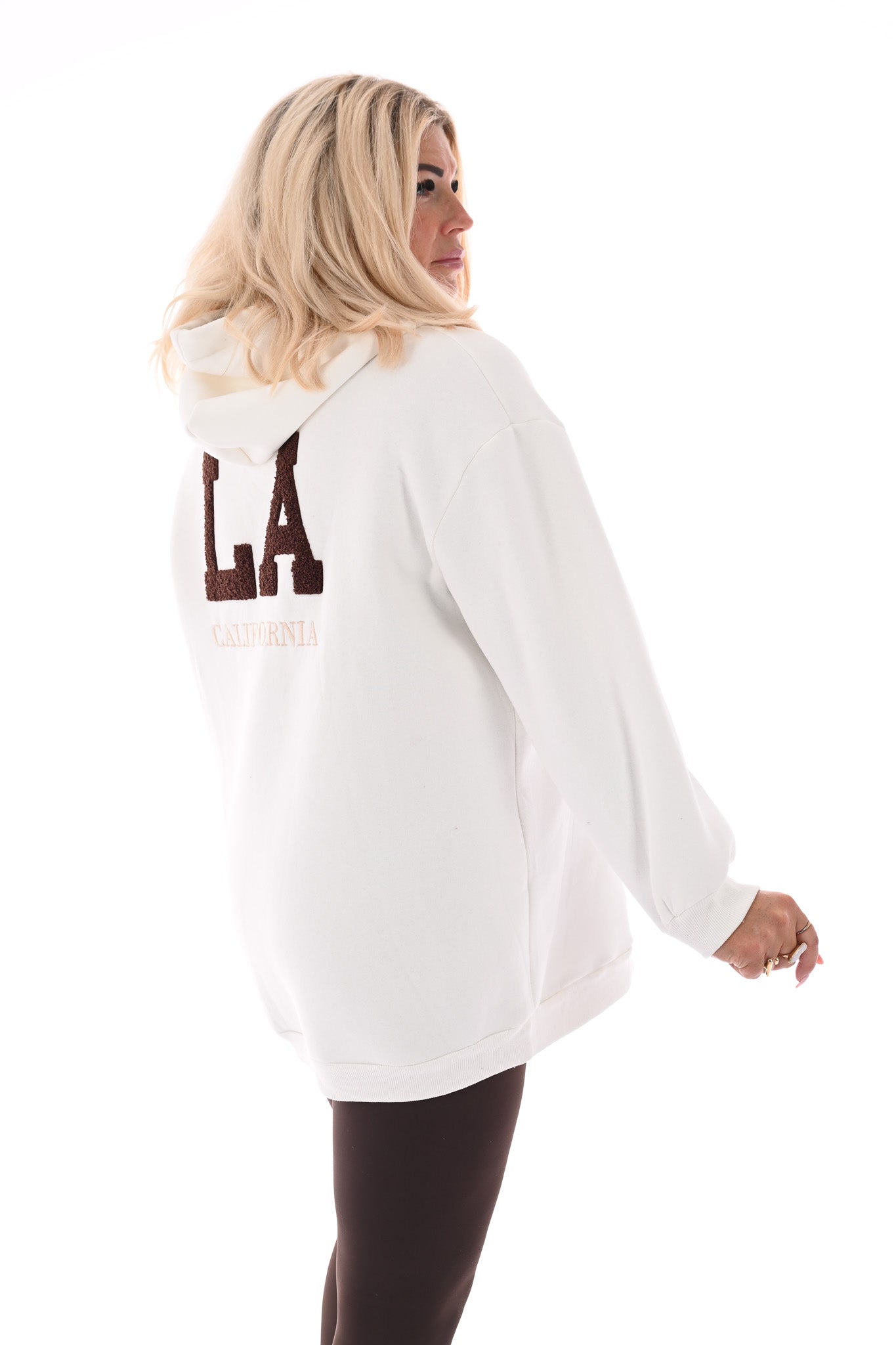 Hoodie LA California wit