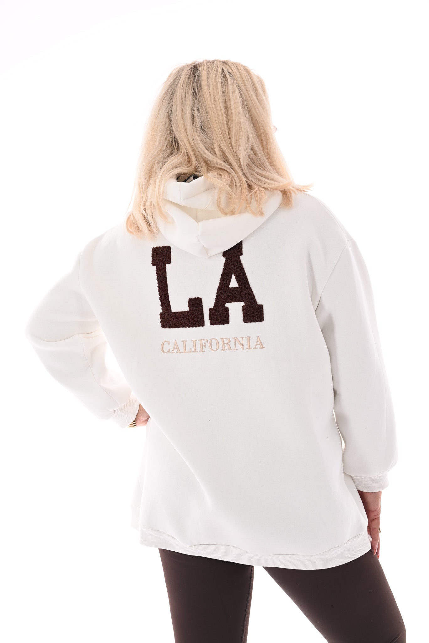 Hoodie LA California wit