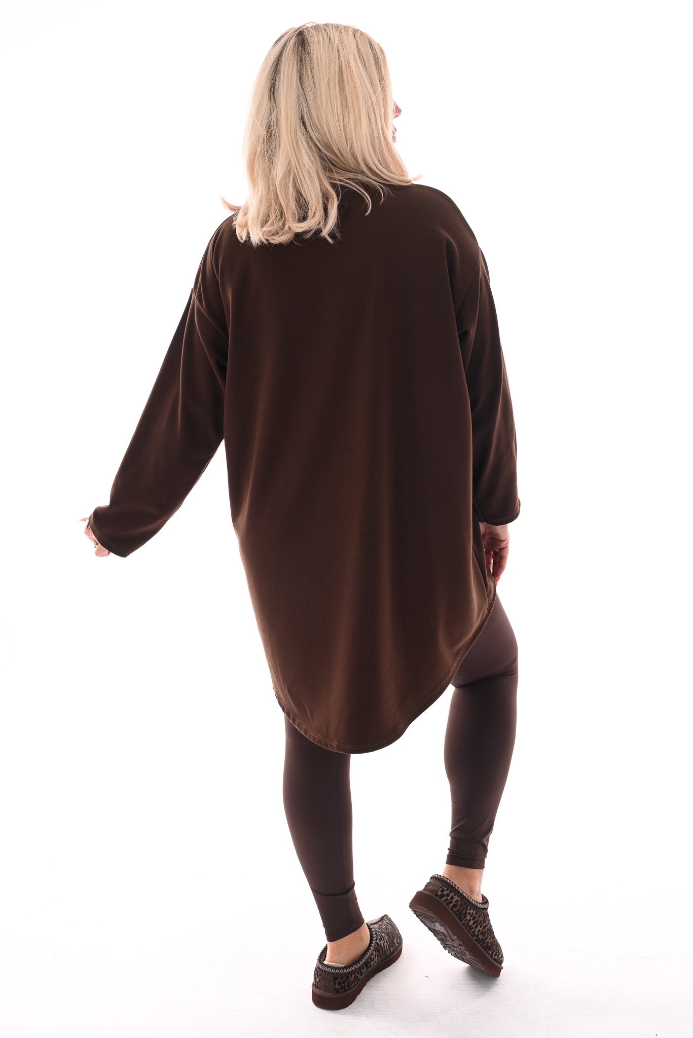 Tuniek met ketting donkerbruin