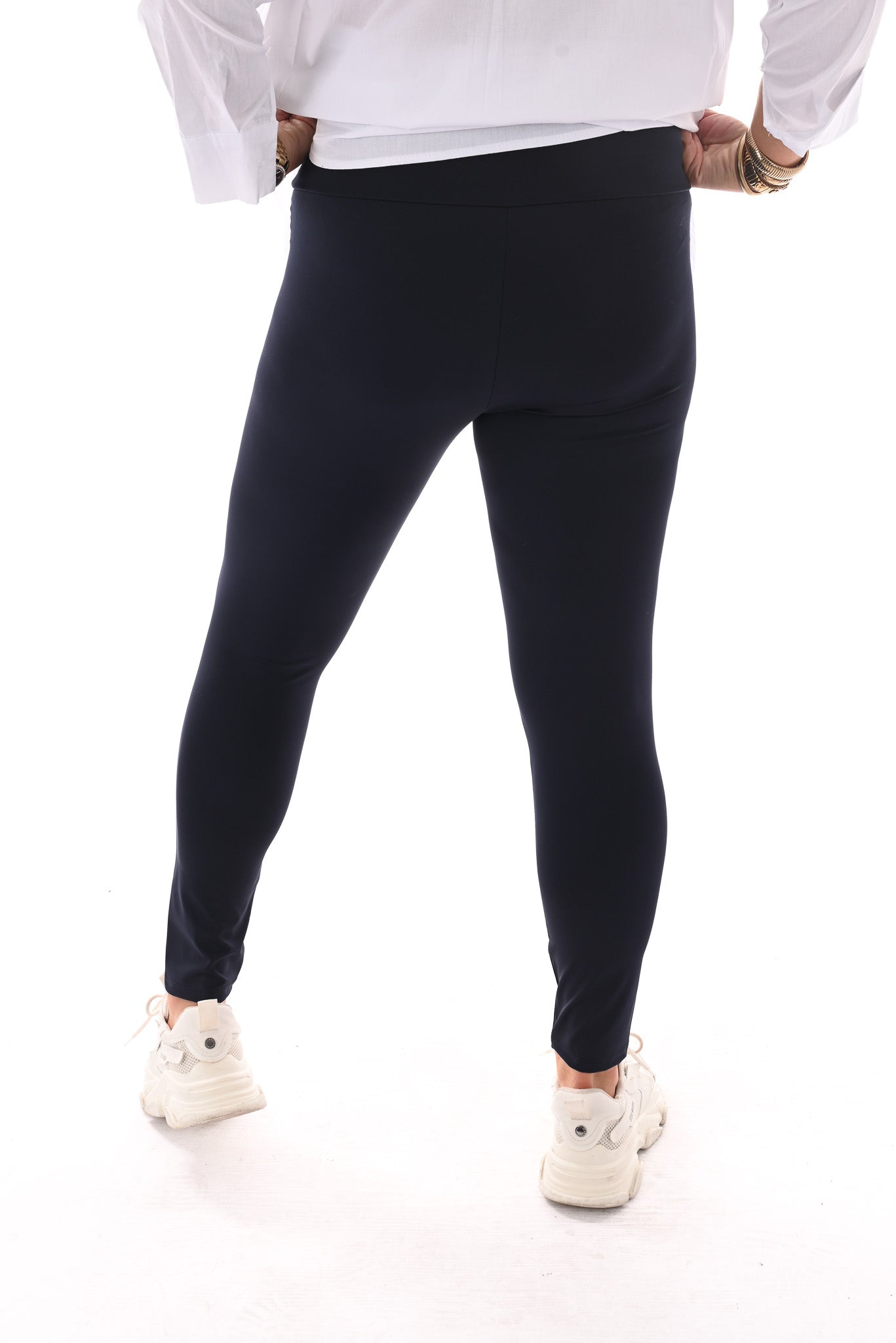 Travel legging uni marineblauw