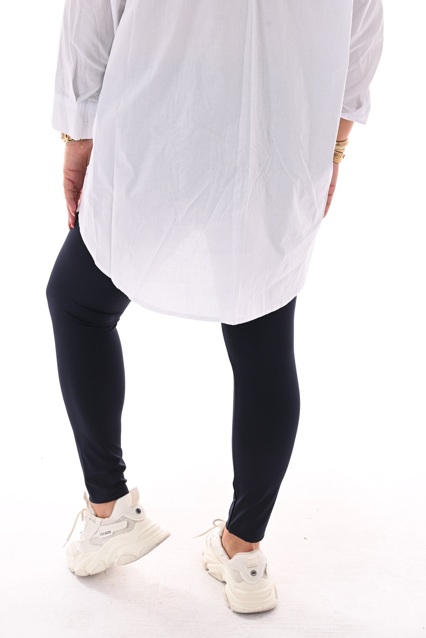 Travel legging uni marineblauw