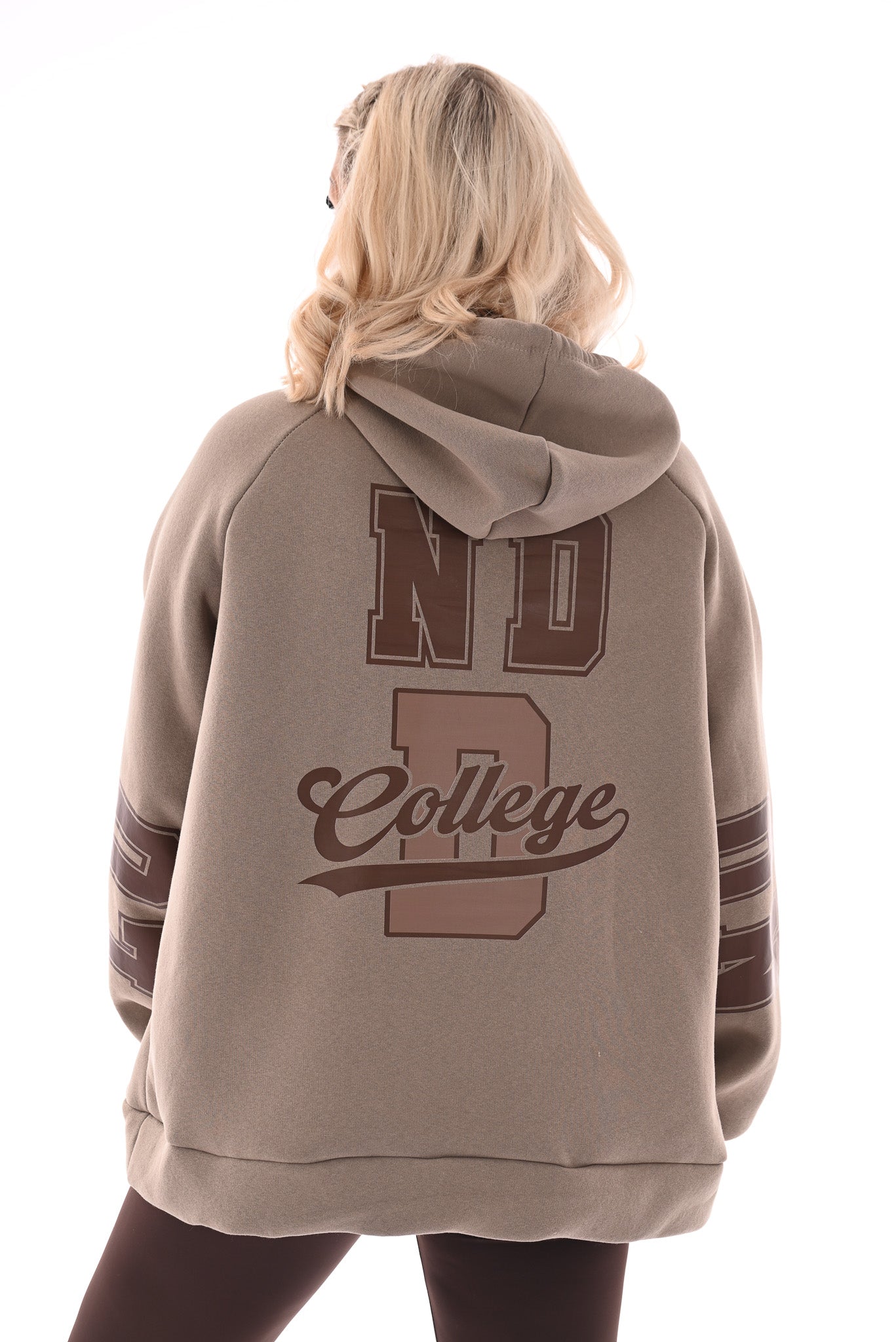 Hoodie London College beige
