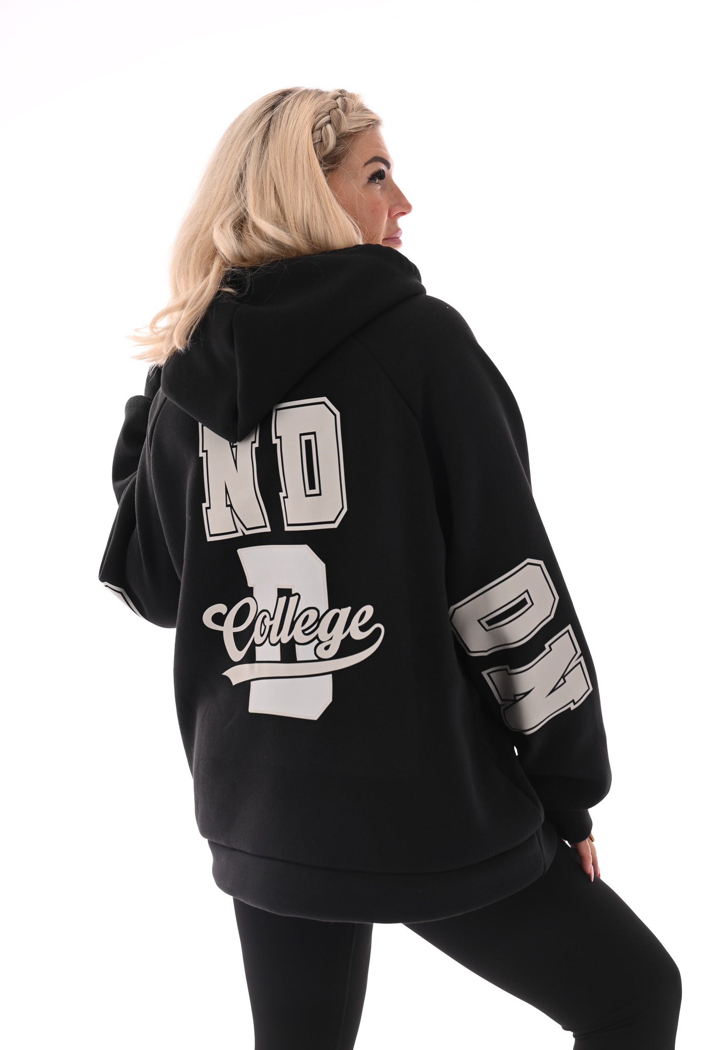 Hoodie London College zwart
