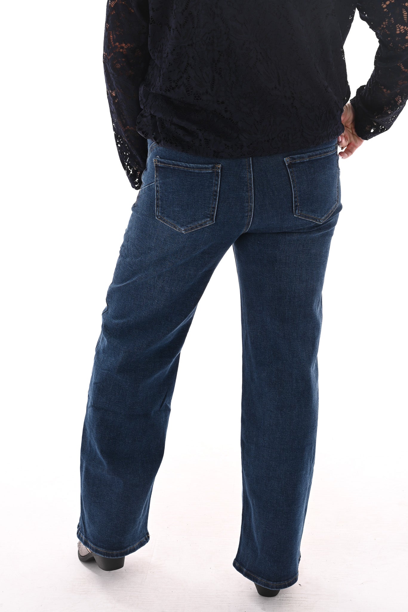 Goodies wide leg middenblauw