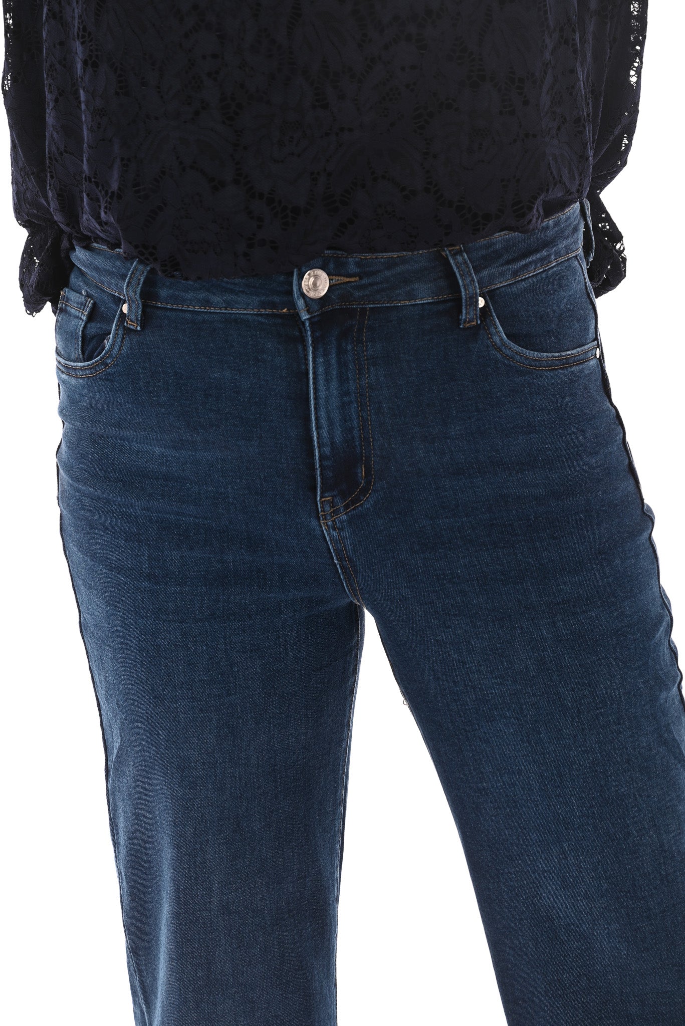 Goodies wide leg middenblauw